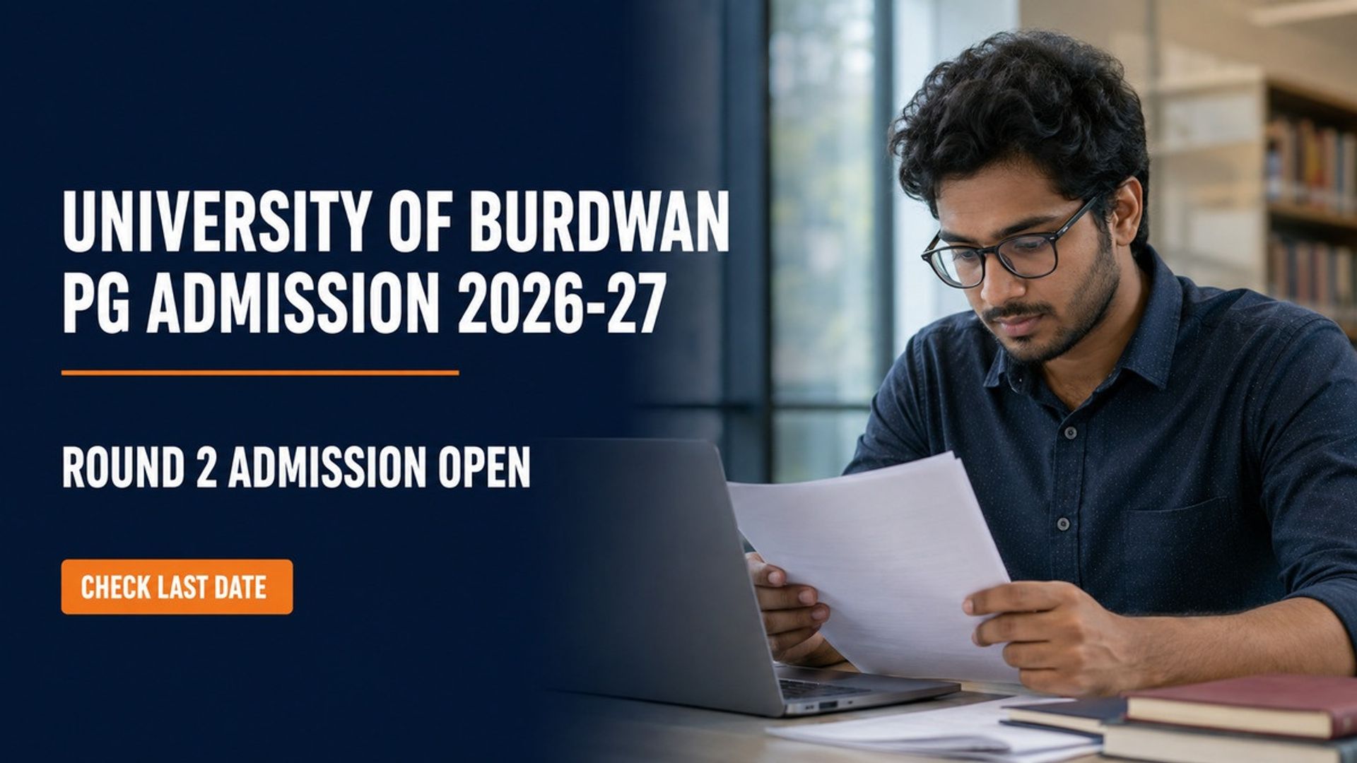 Burdwan University PG Round 2 Admission 2026-27: Apply by Sept 20