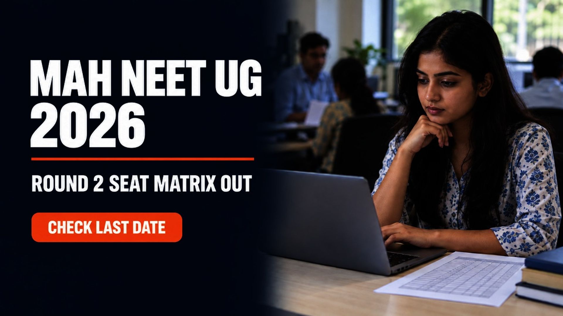 MAH NEET UG 2026 Round 2 Seat Matrix Out at mahacet.org