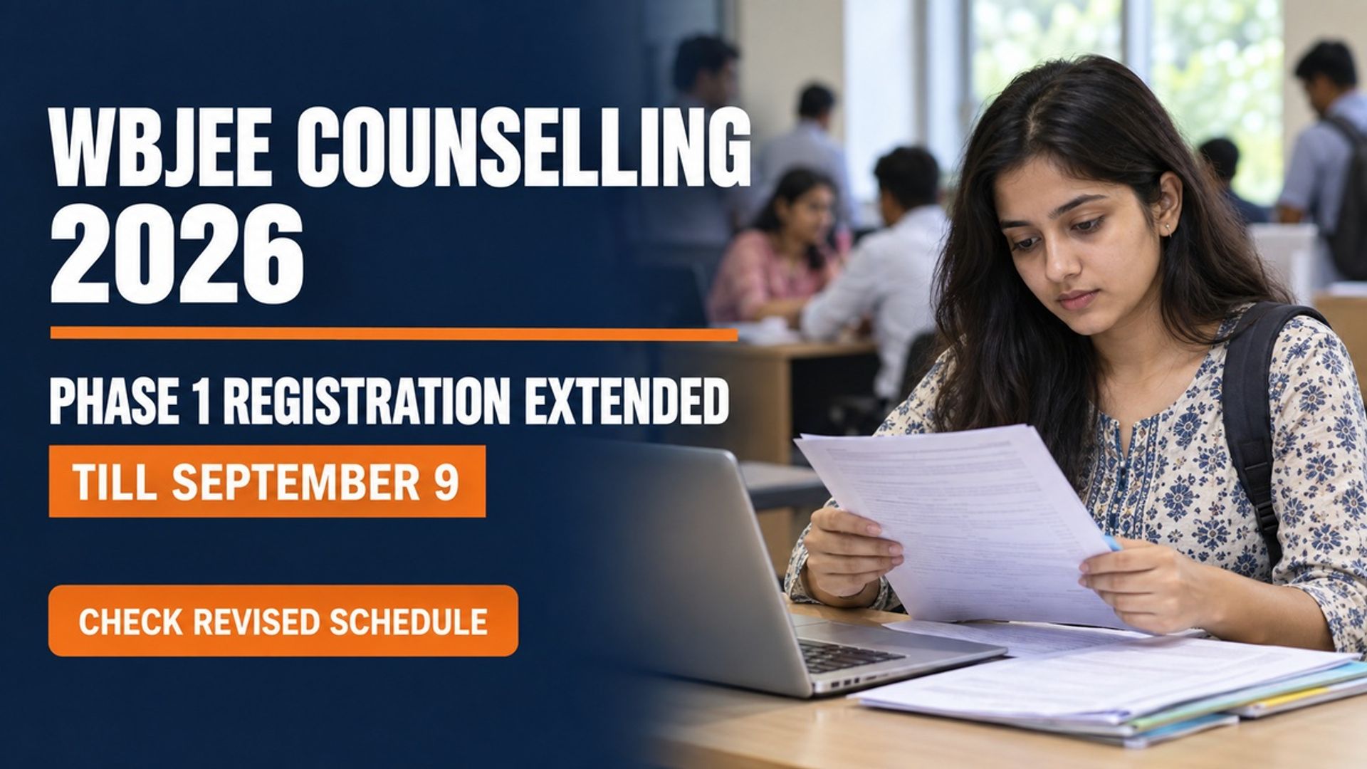 WBJEE 2026 Counselling Registration Extended to September 9
