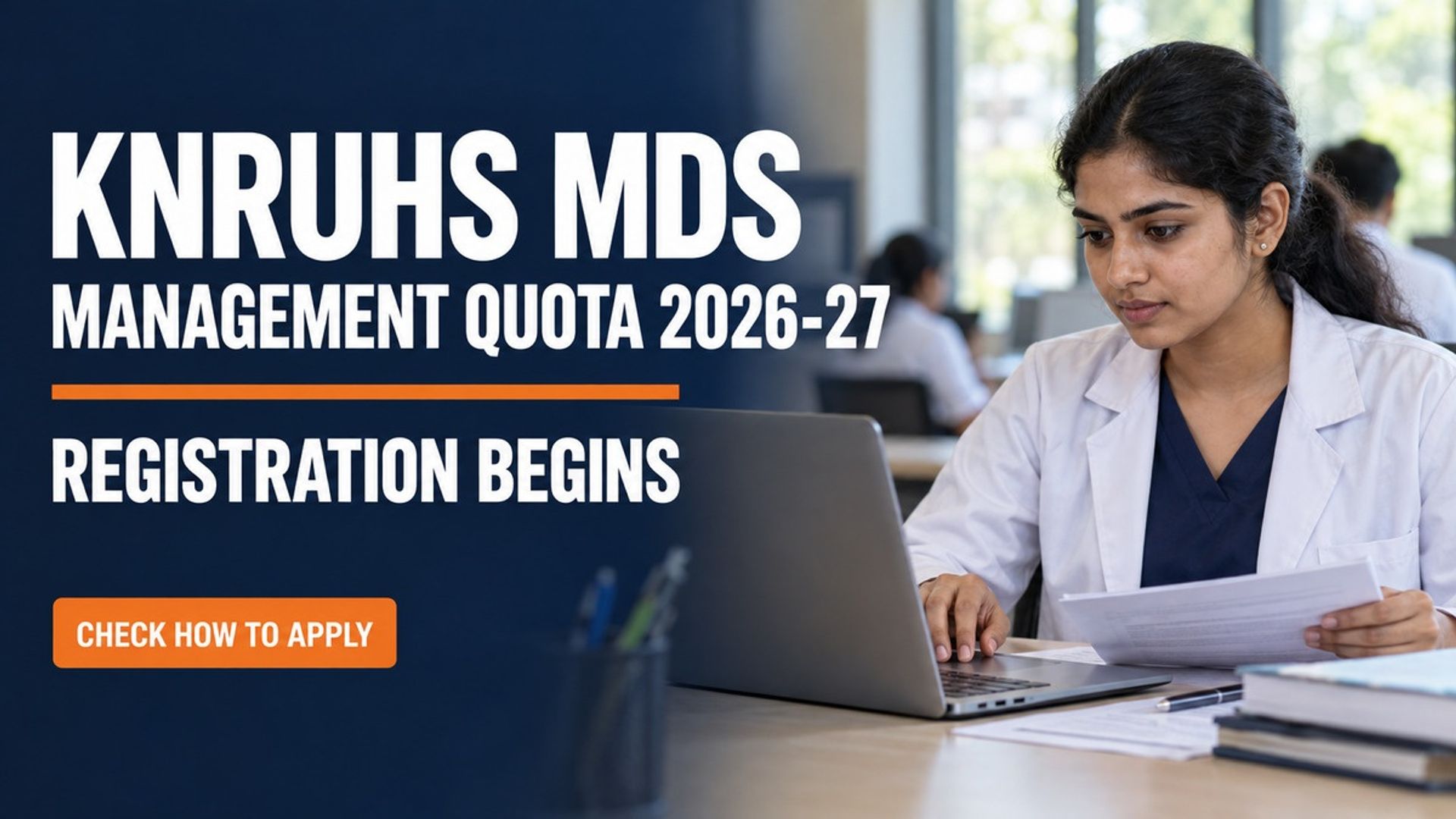 KNRUHS MDS Management Quota 2026-27 Registration Now Open