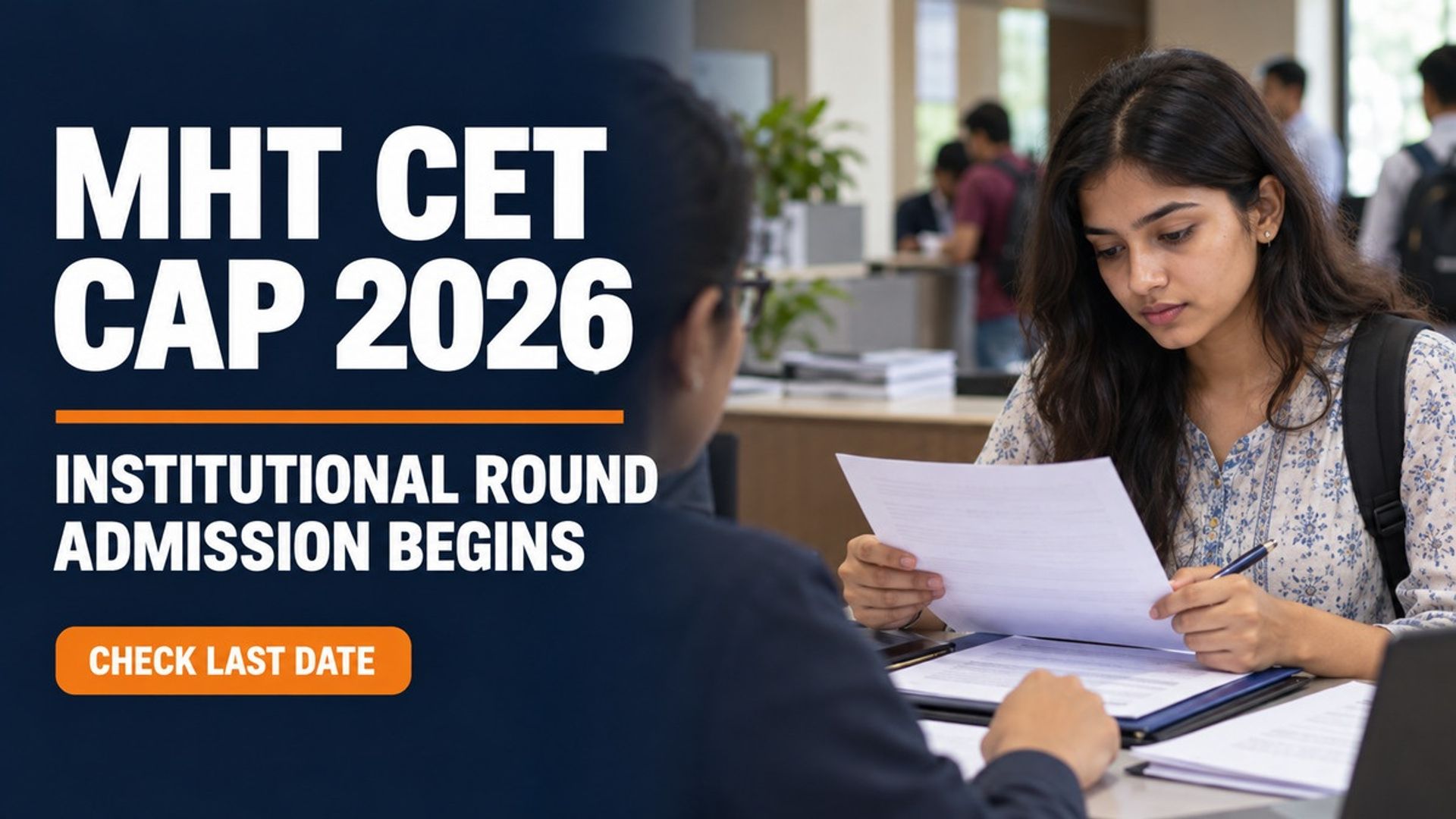 MHT CET CAP 2026 Institutional Round Admission Begins Sept 8