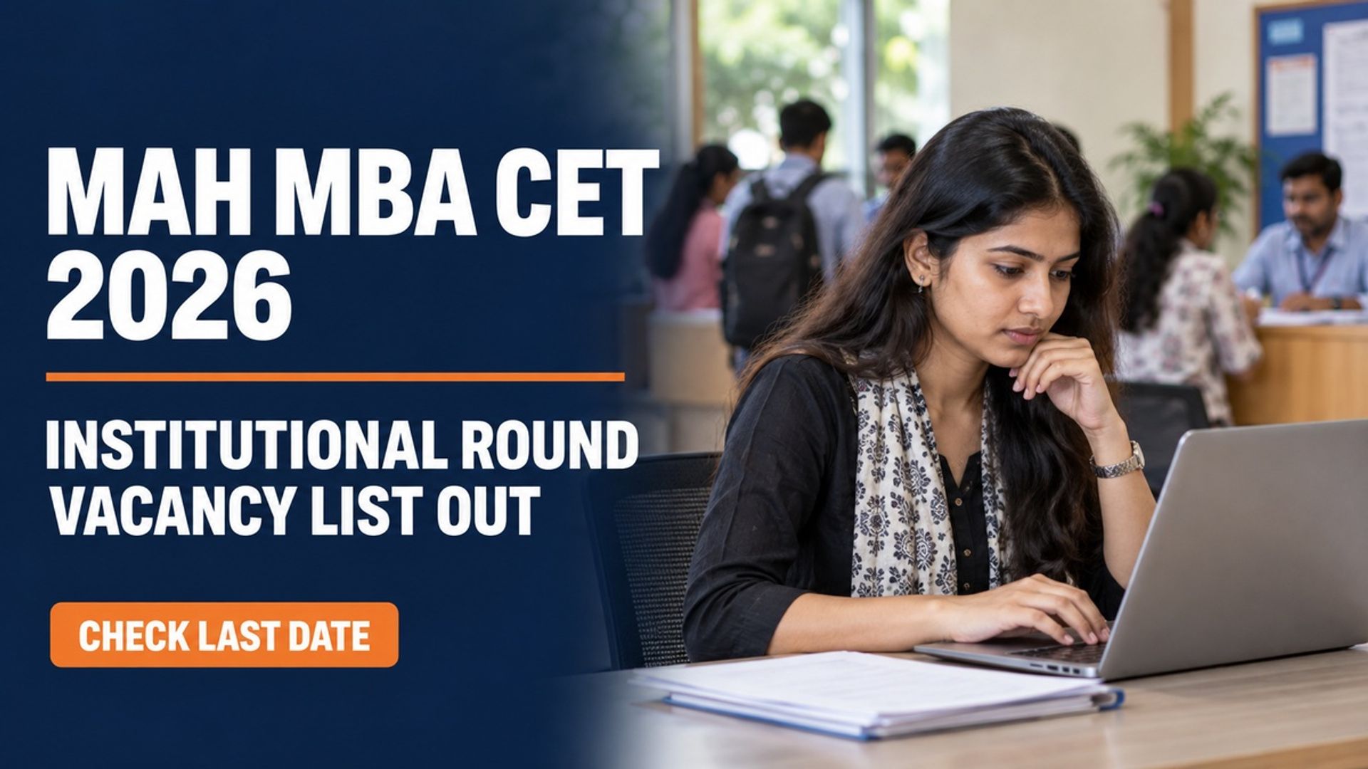 MAH MBA CET CAP 2026 Institutional Round Vacancy List Out