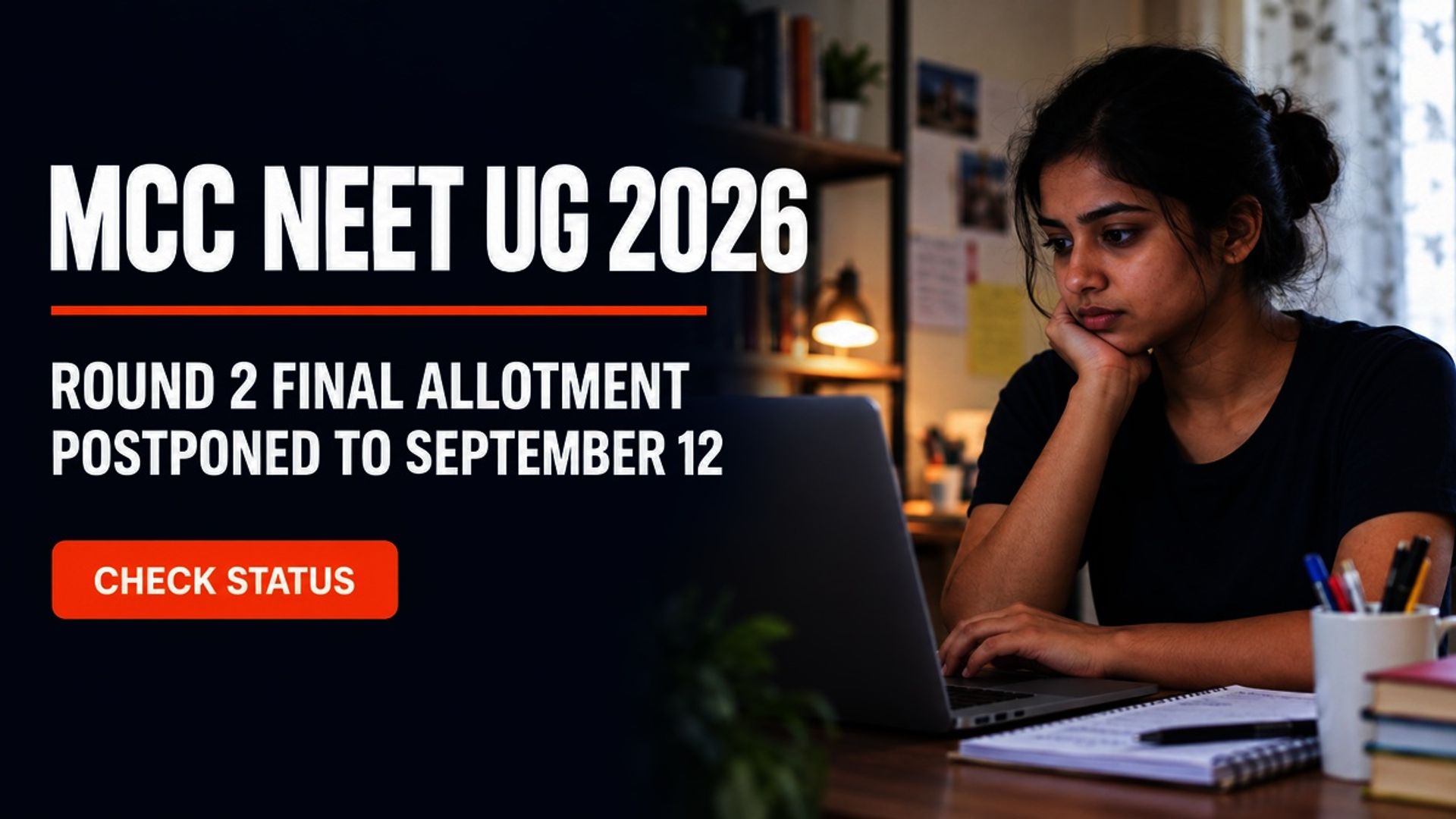 MCC NEET UG 2026 Round 2 Final Allotment Delayed to Sept 12