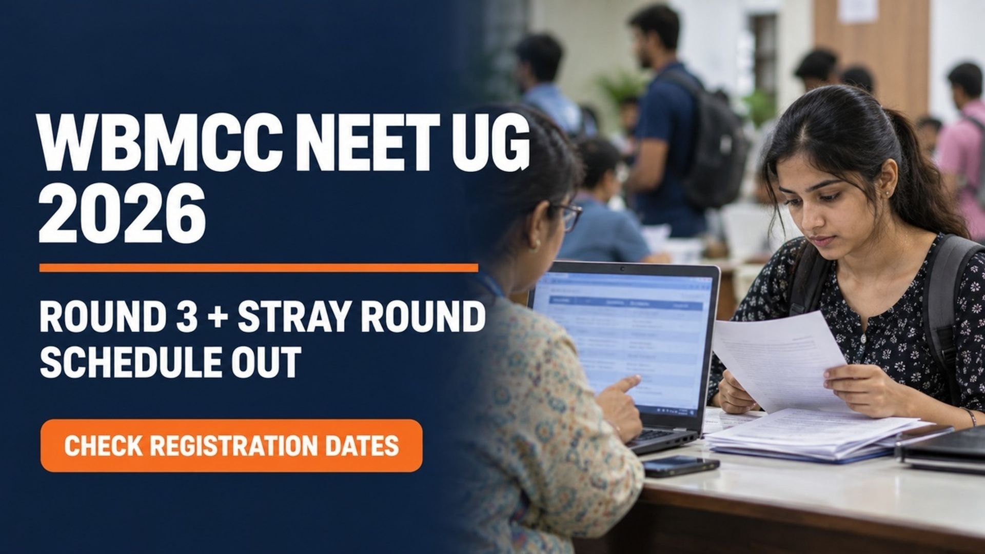 WBMCC NEET UG 2026 Round 3 Schedule Out at wbmcc.nic.in