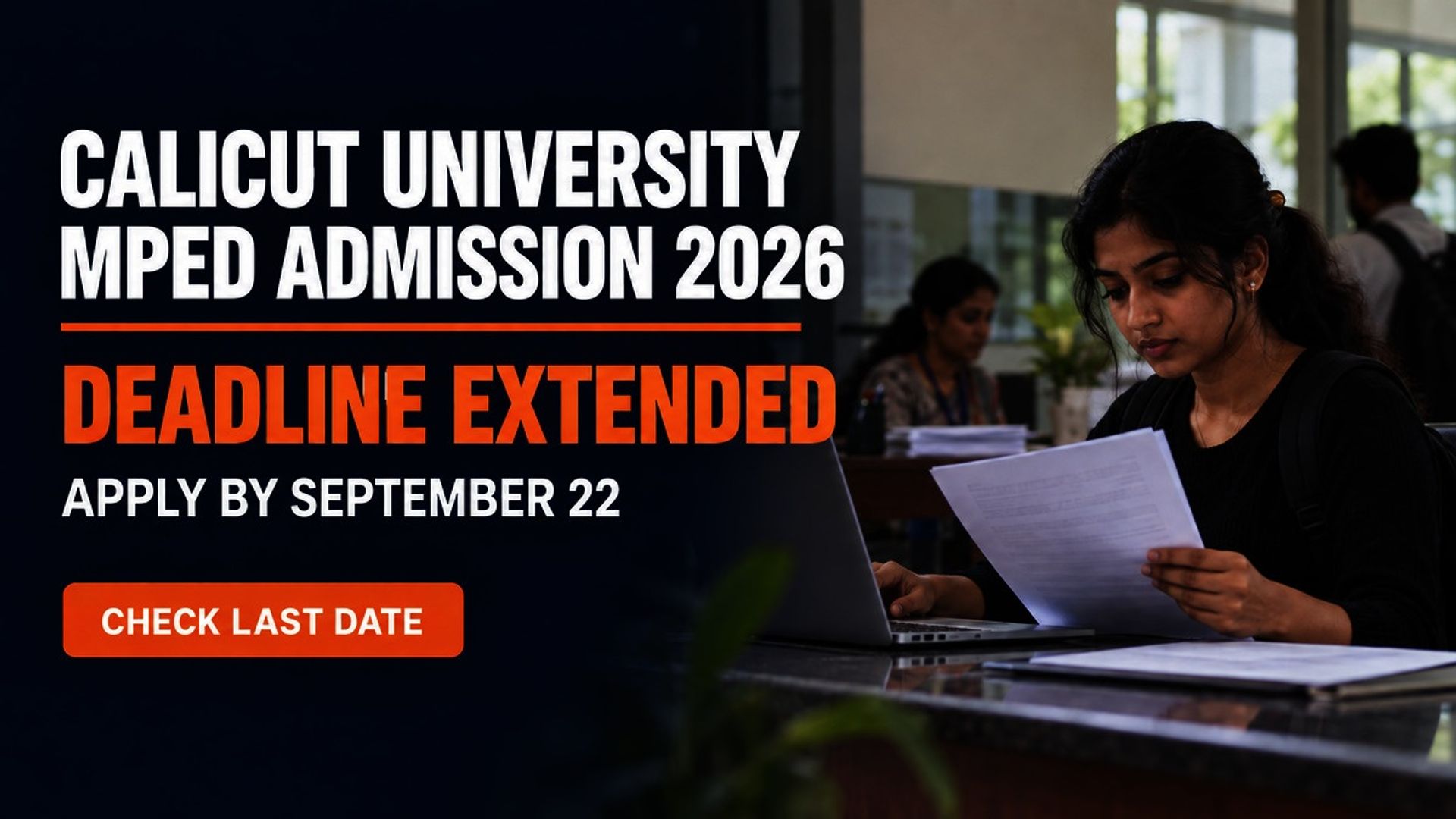 Calicut University MPEd Admission 2026: Apply by September 22
