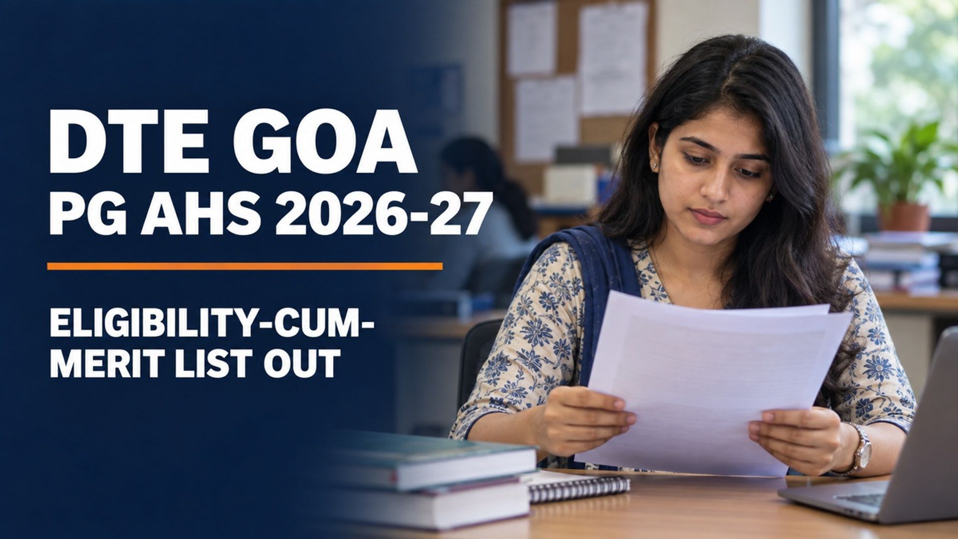 DTE Goa PG AHS Merit List 2026 on September 24 at dte.goa.gov.in