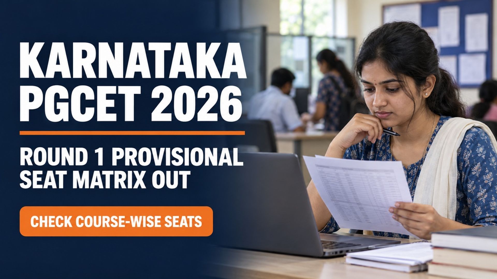 Karnataka PGCET 2026 Seat Matrix Out; Check Round 1 Seats