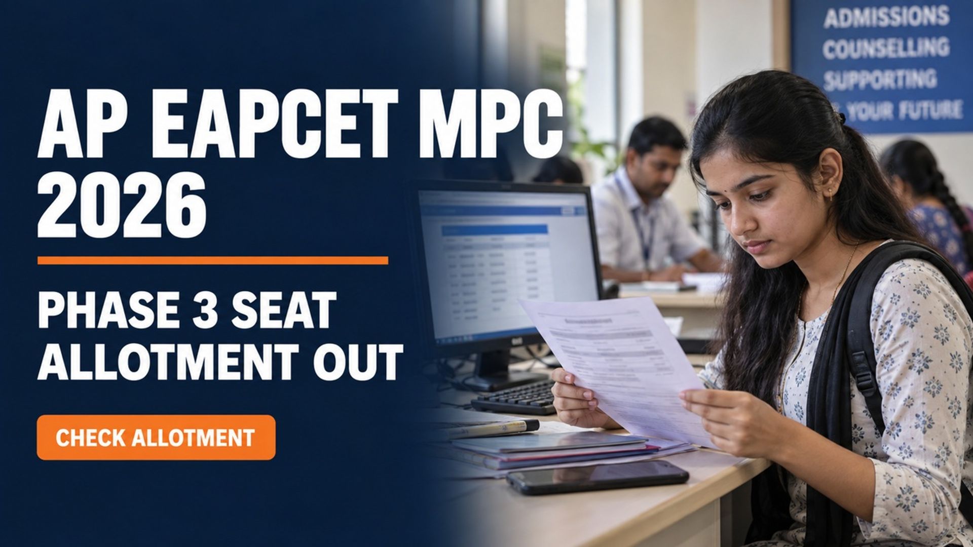 AP EAPCET MPC Phase 3 Seat Allotment 2026 Out at cap.apcfss.in