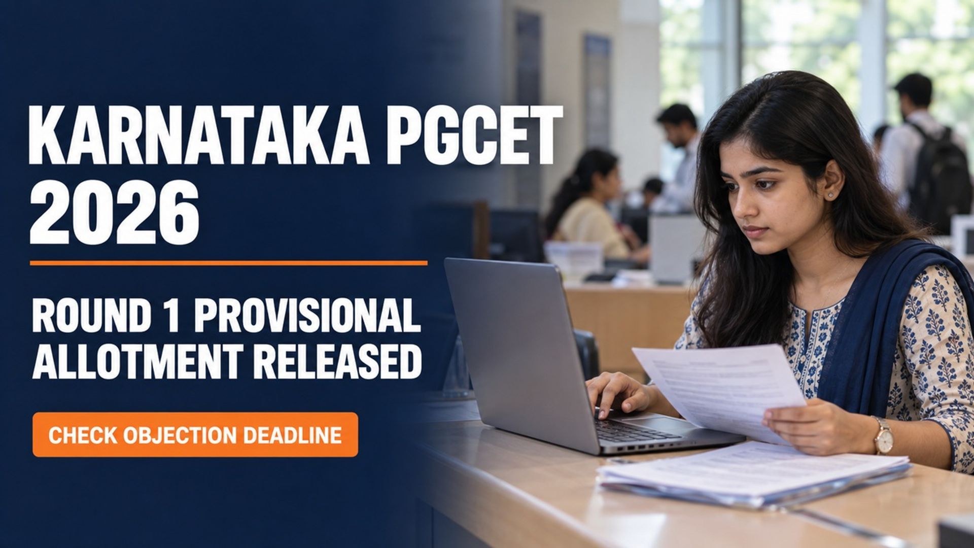 Karnataka PGCET 2026 Round 1 Allotment Out; Object by Sept 24