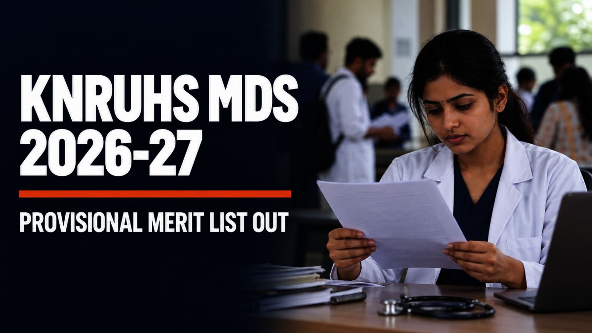KNRUHS MDS Management Quota Merit List 2026 Out; Objections by Sept 24