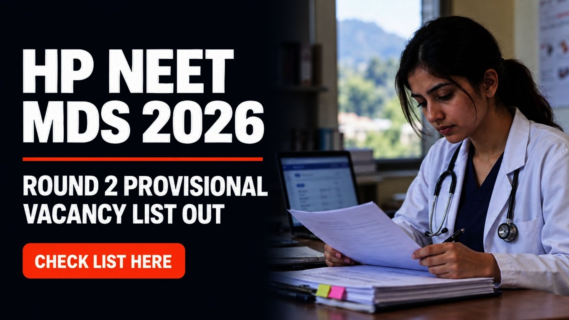 HP NEET MDS 2026 Round 2 Vacancy List Out at amruhp.ac.in