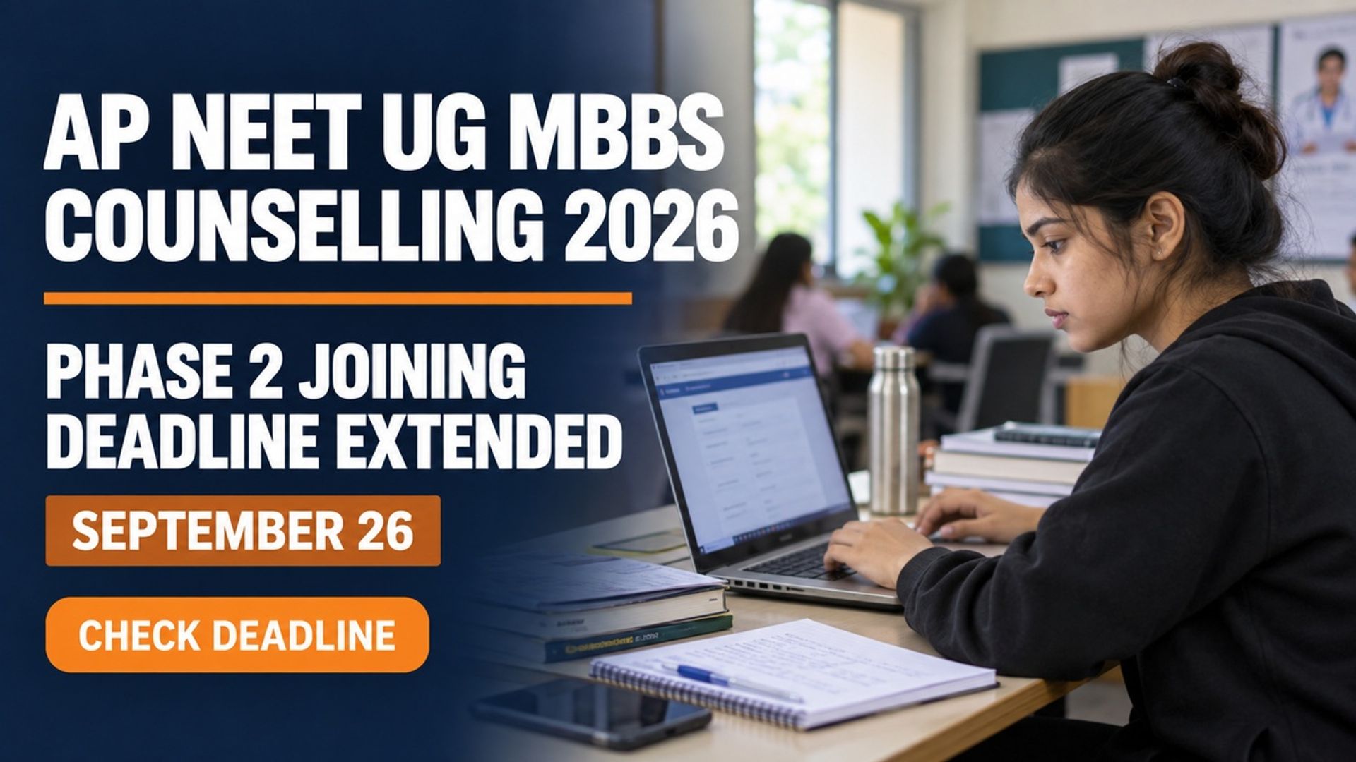 AP NEET UG 2026 Phase 2 Joining Deadline Extended to Sept 26