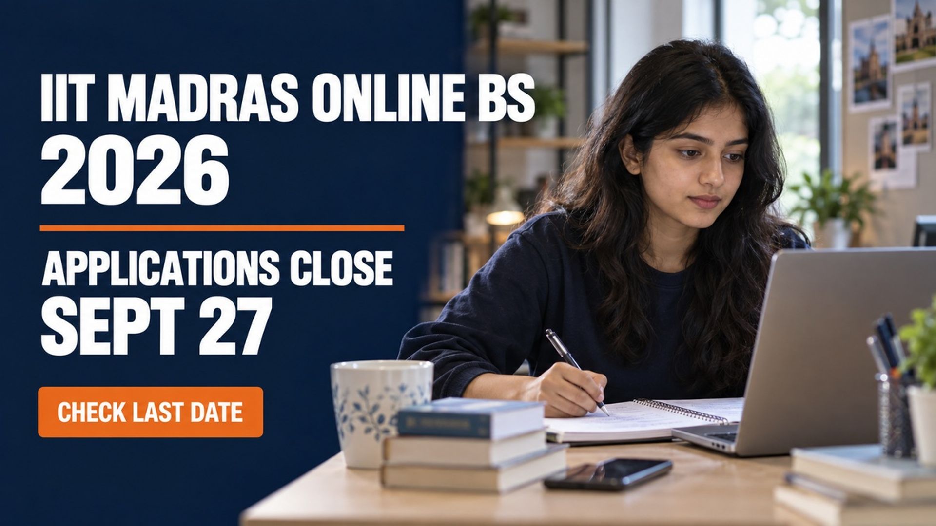 IIT Madras Online BS September 2026 Applications Close Sept 27