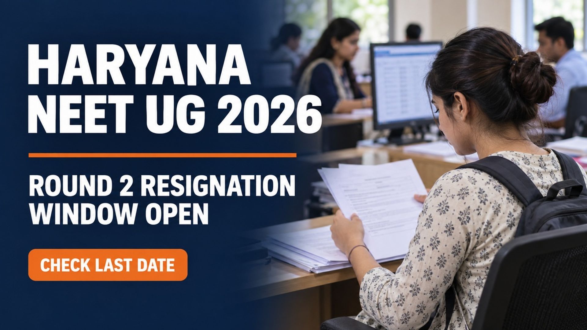 Haryana NEET UG 2026 Round 2 Resignation Open Till Oct 3