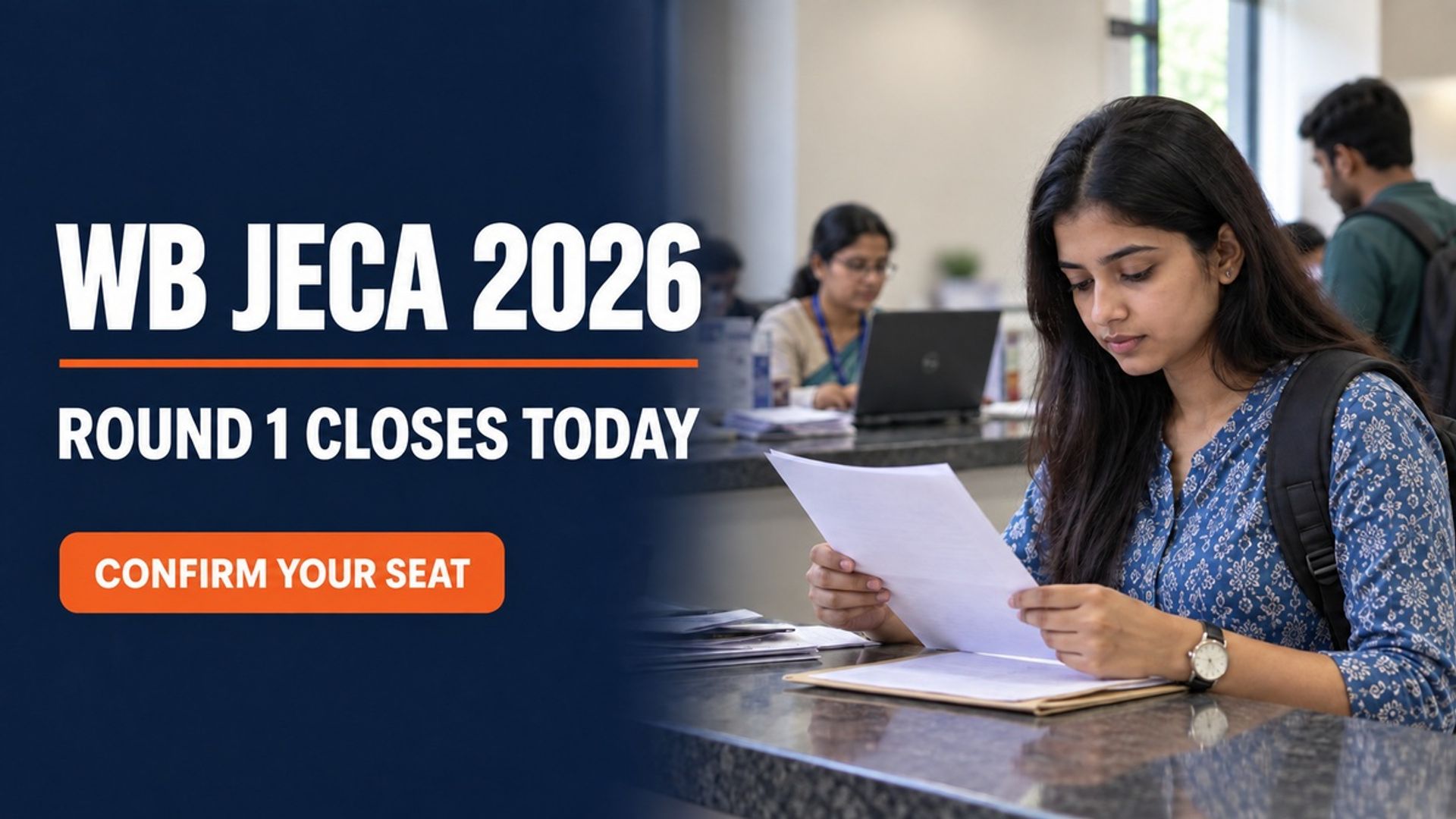 WB JECA 2026 Round 1 Fee Payment, Reporting Ends Today