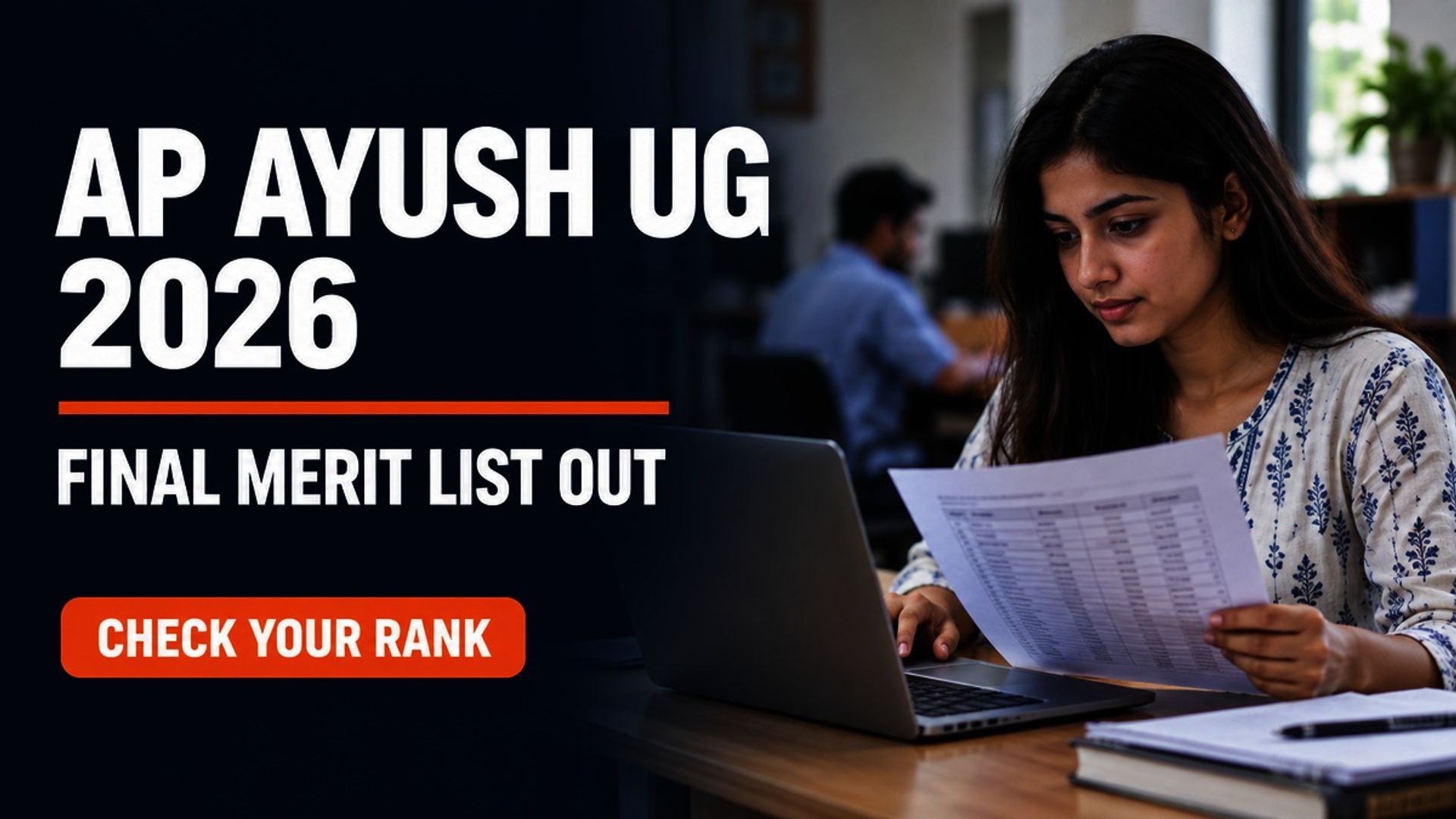 AP AYUSH UG Final Merit List 2026 Out at drntr.uhsap.in