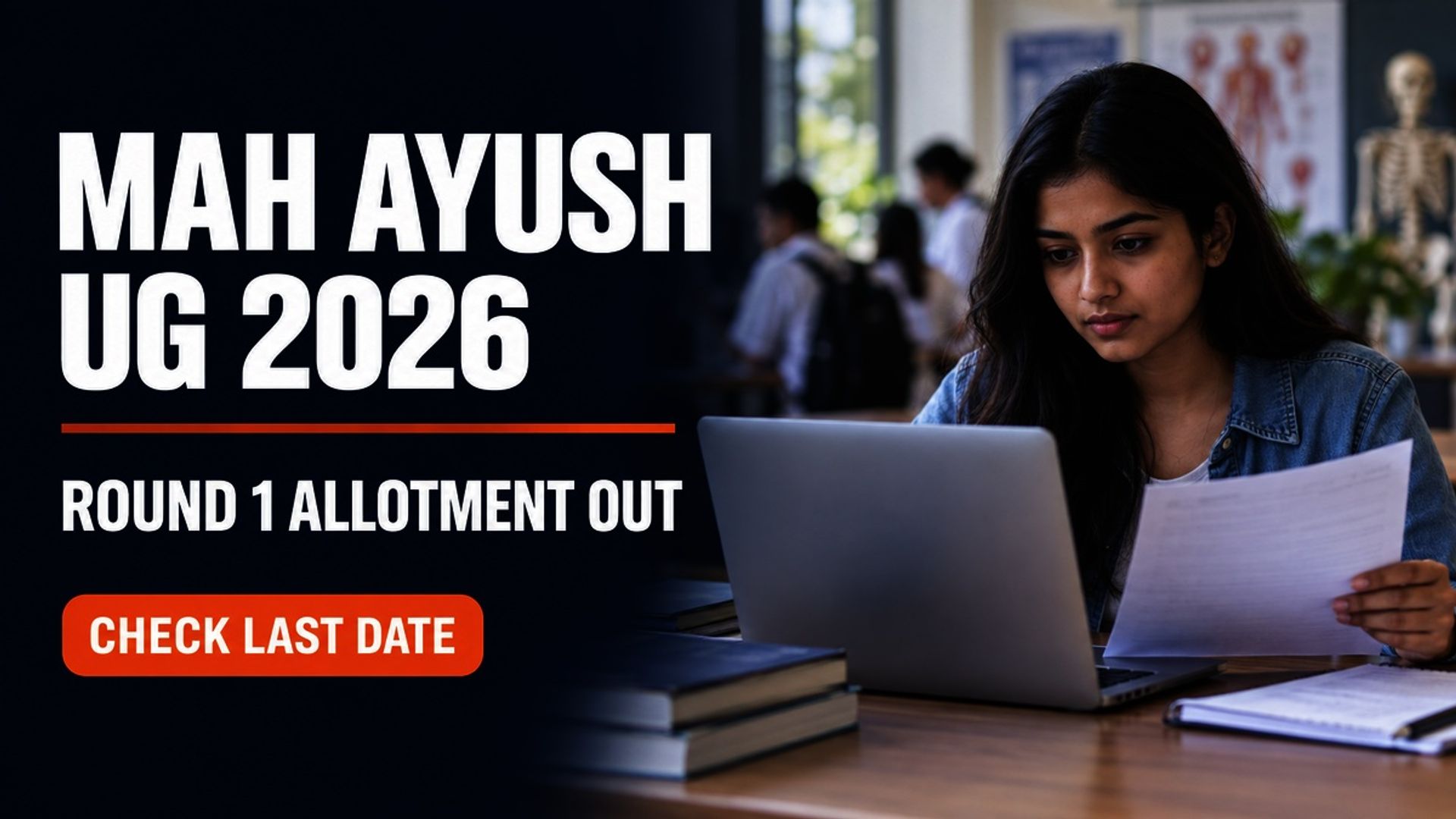 MAH AYUSH UG Round 1 Allotment 2026 Out; Join by October 1