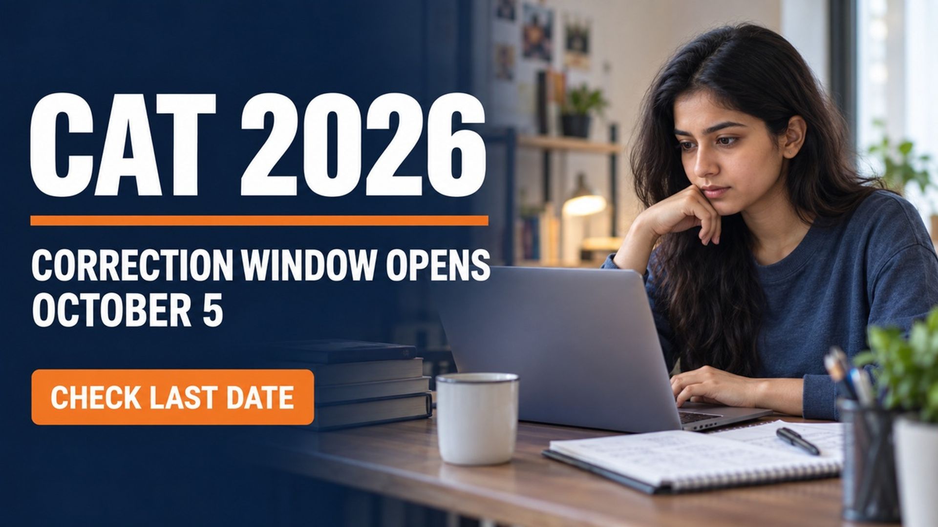 CAT 2026 Correction Window Opens October 5 at iimcat.ac.in