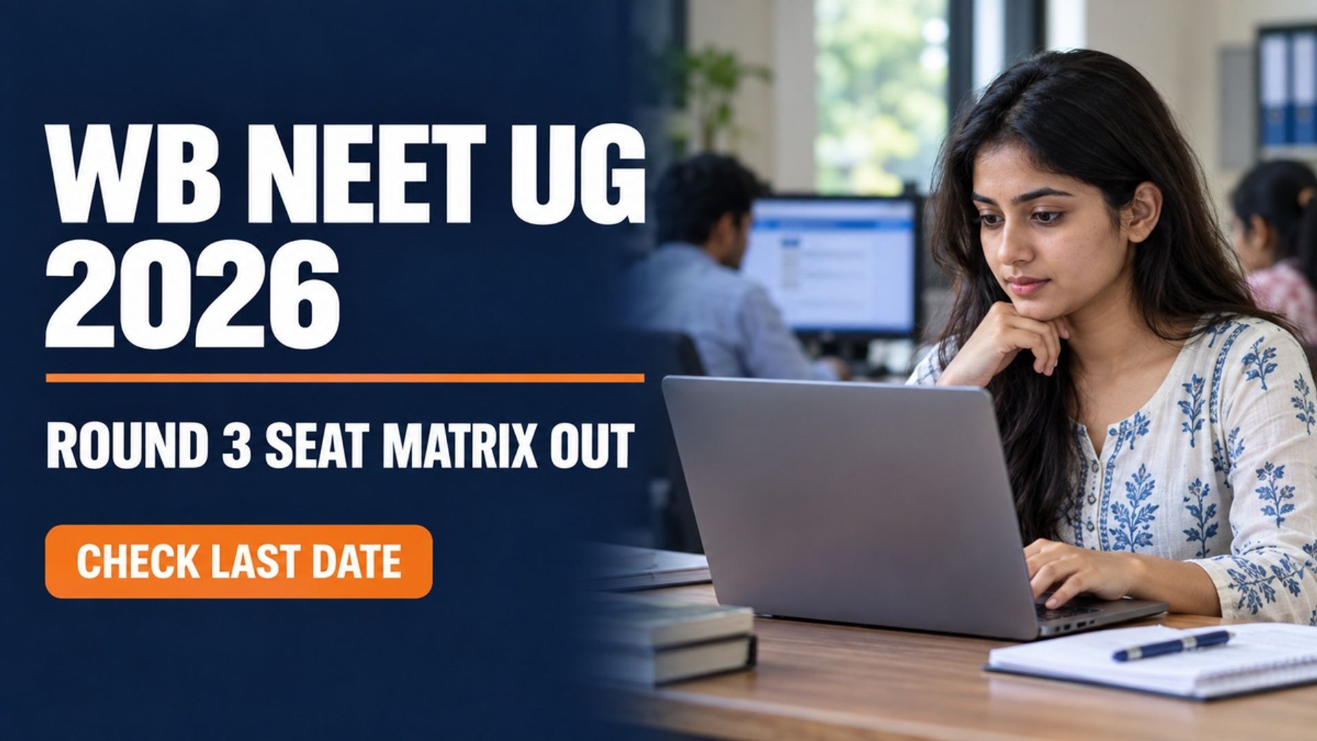 WB NEET UG 2026 Round 3 Seat Matrix Out at wbmcc.nic.in