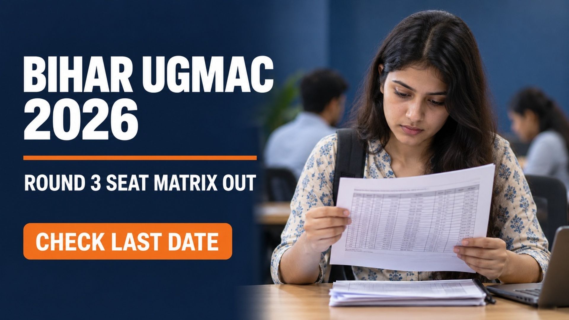 Bihar UGMAC 2026 Round 3 Seat Matrix Out at bceceboard.bihar.gov.in