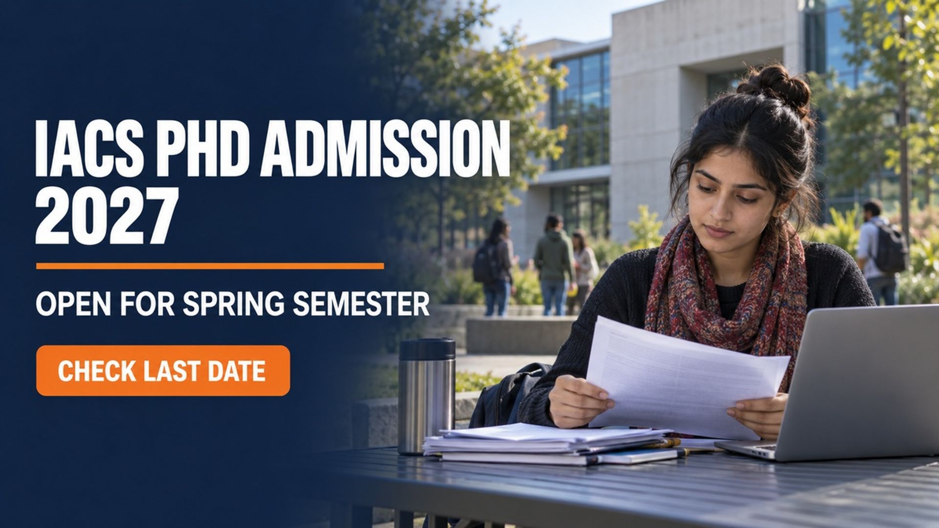 IACS PhD Admission 2027: Apply by October 25 at iacs.res.in