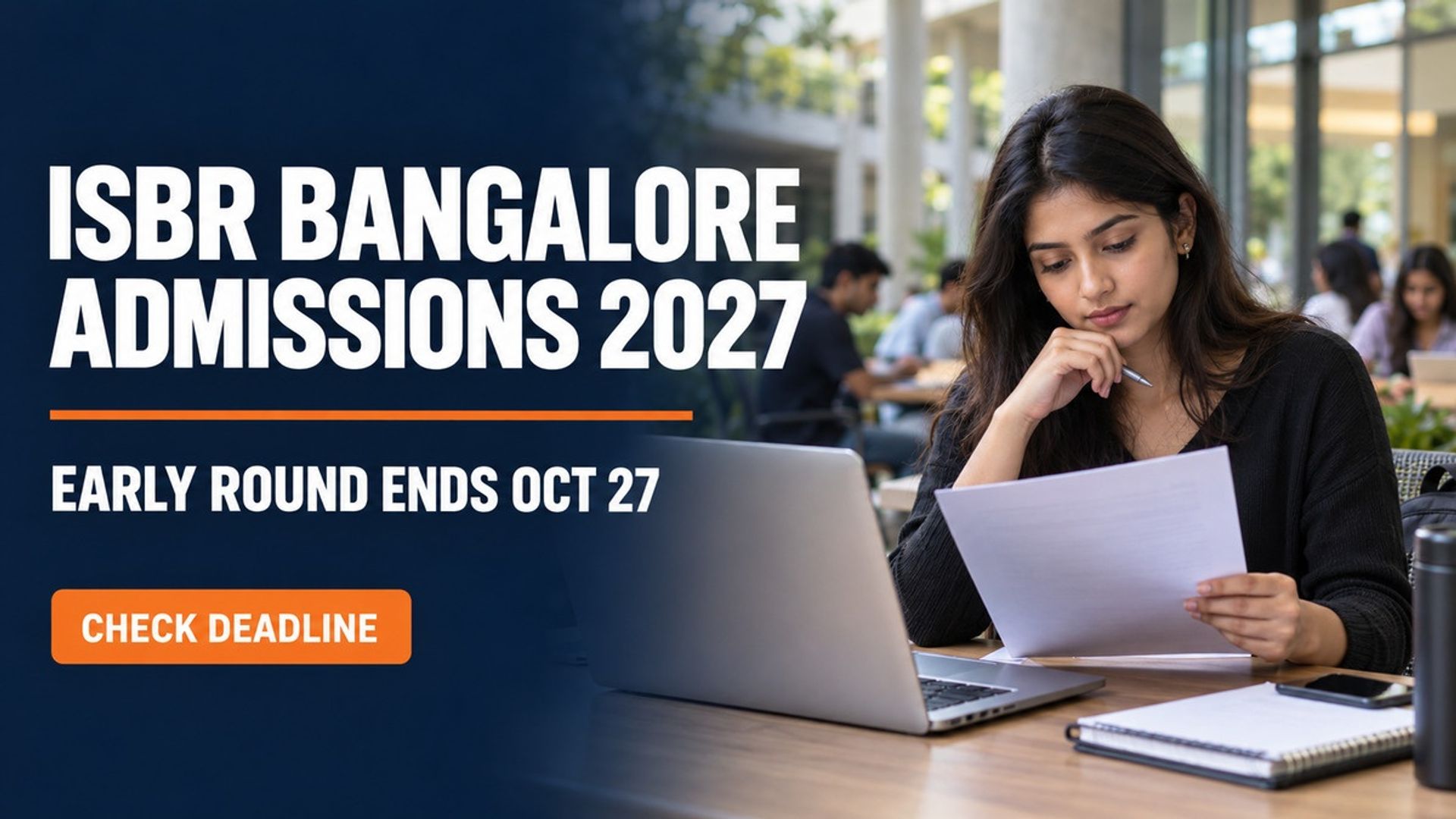 ISBR Admission 2027: Early Round Ends Oct 27 at isbr.edu.in