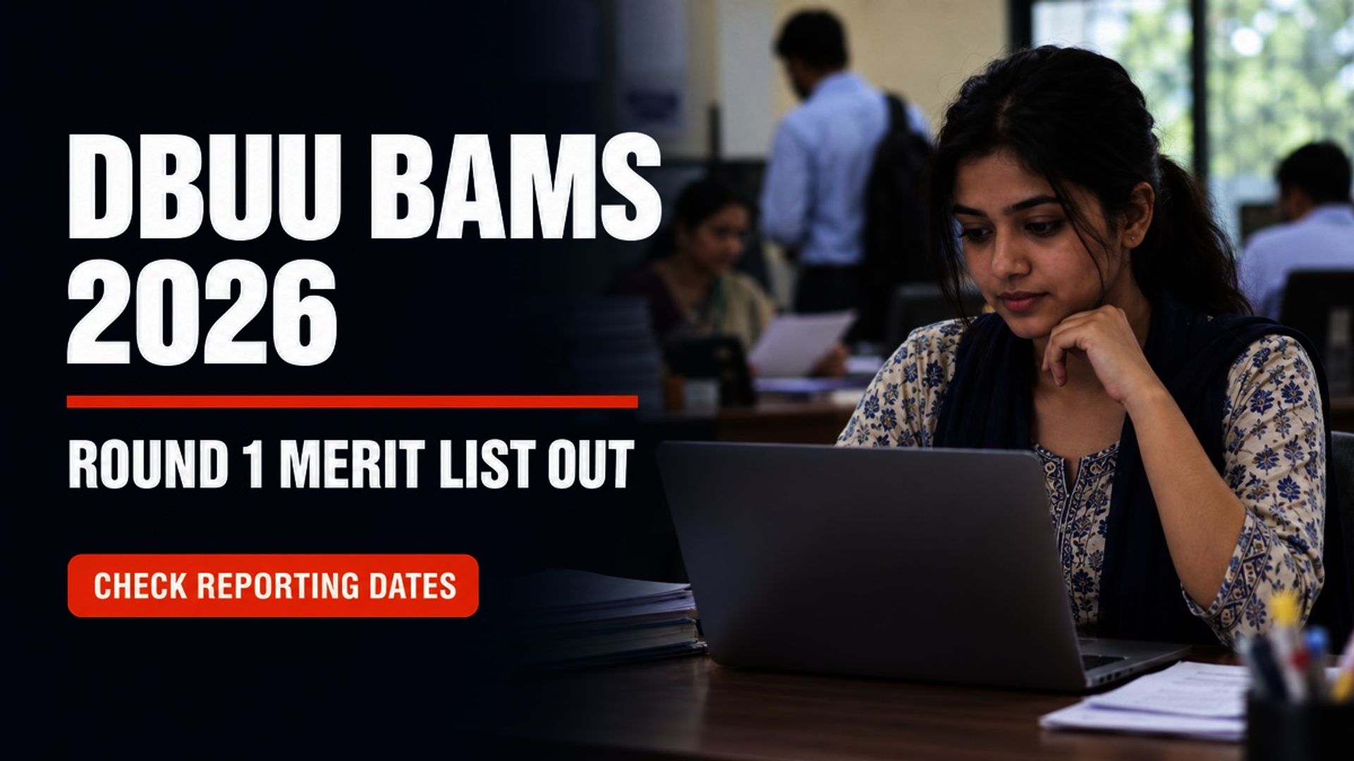 DBUU BAMS Round 1 Merit List 2026 Released; Reporting Oct 9-15