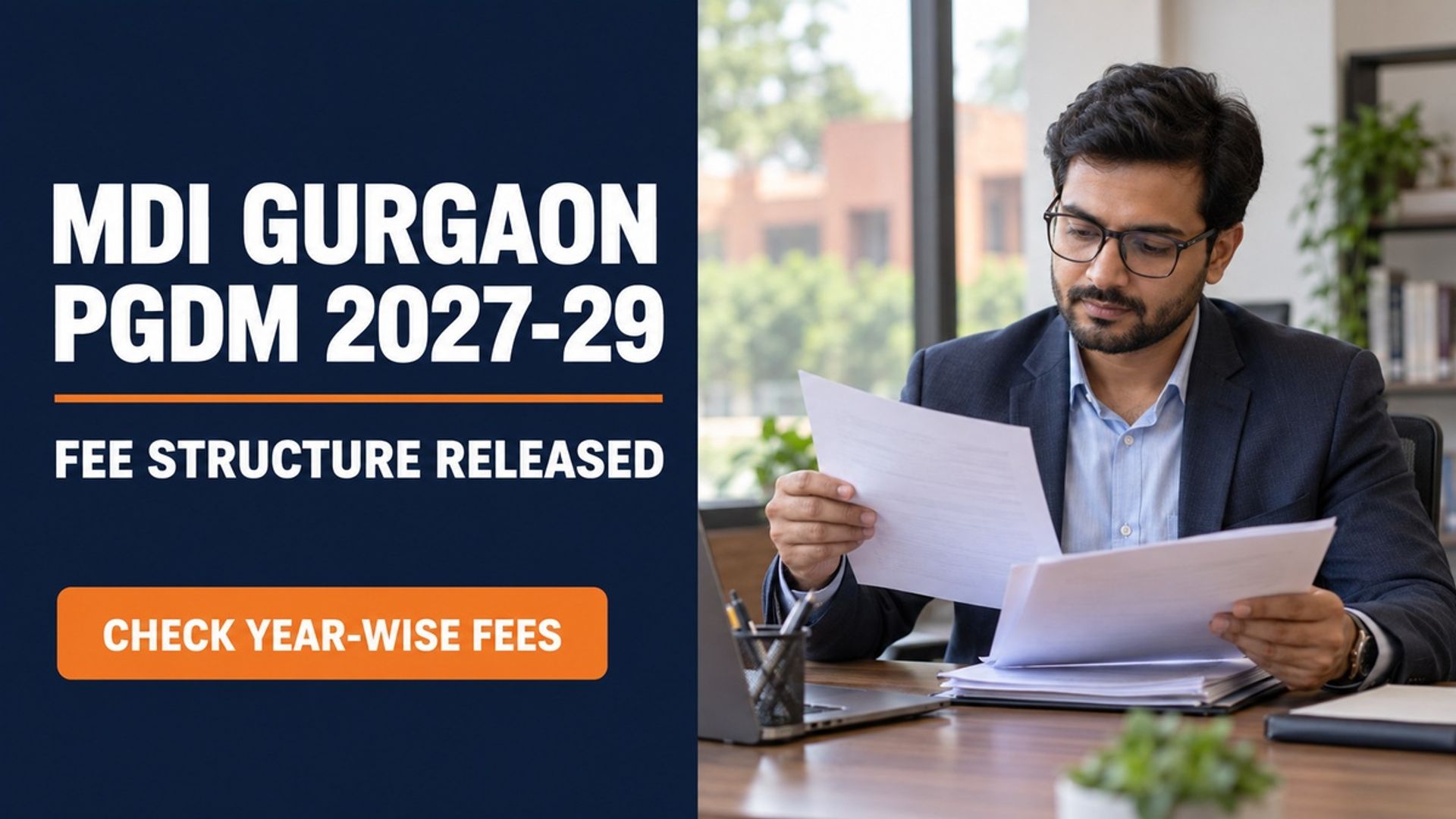 MDI Gurgaon PGDM Fee Structure 2027-29 Released at mdi.ac.in