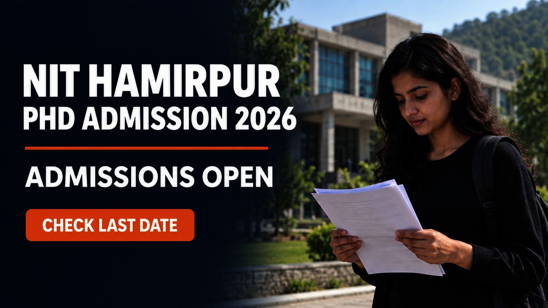 NIT Hamirpur PhD Admission 2026: Apply by October 14 at nith.ac.in
