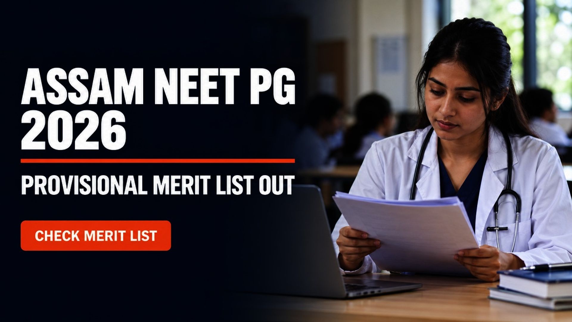 Assam NEET PG 2026 Provisional Merit List Out at dme.assam.gov.in