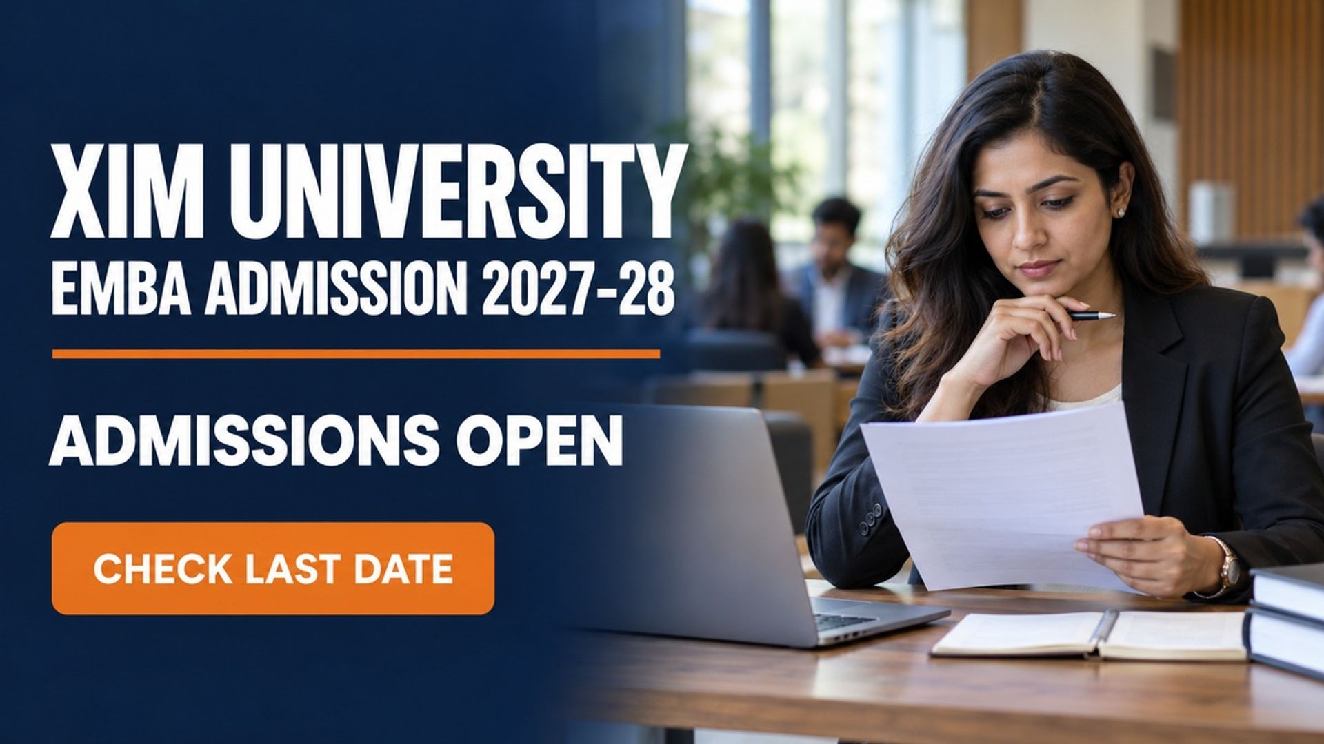 XIM University EMBA Admission 2027-28; Apply by Dec 15