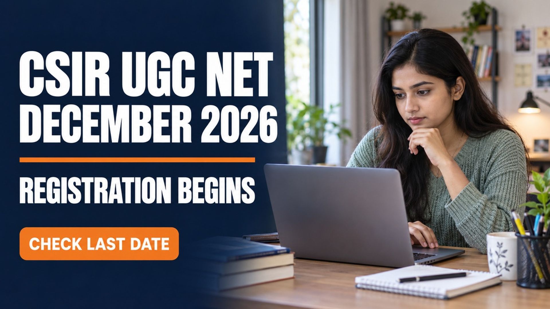 CSIR UGC NET December 2026 Registration: Apply by Nov 5