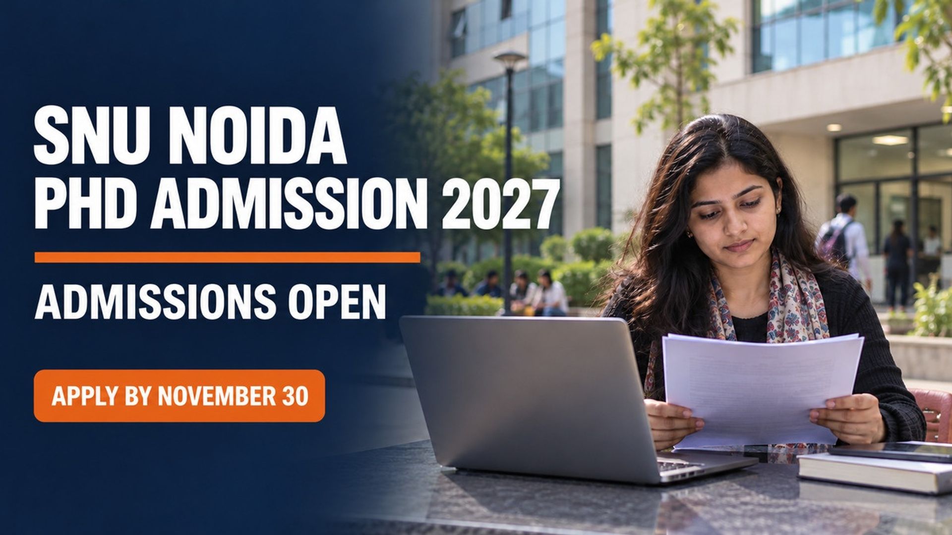 SNU Noida PhD Admission 2027 Begins; Apply by November 30