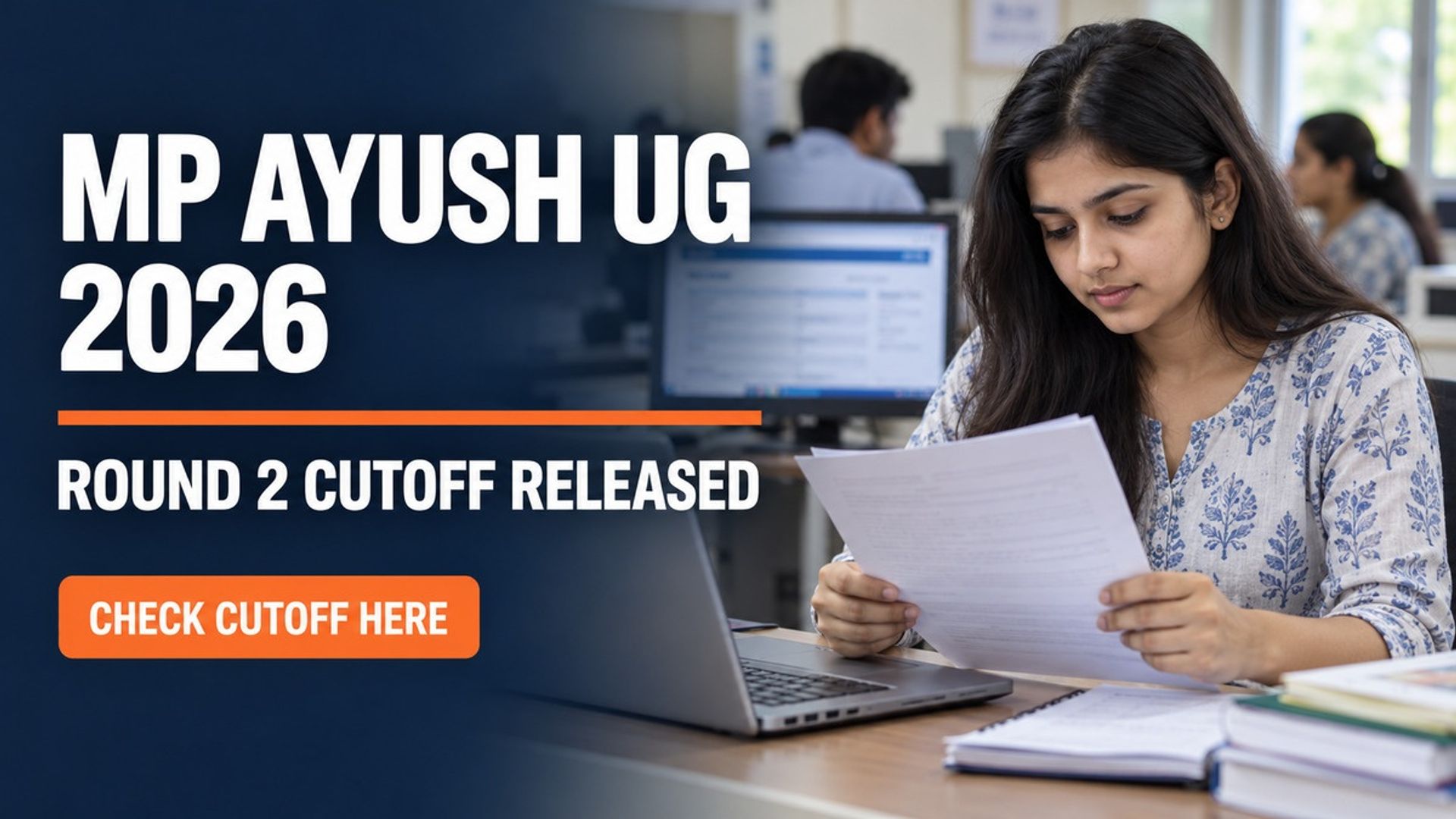 MP AYUSH UG Round 2 Cutoff 2026 Released at ayush.mponline.gov.in