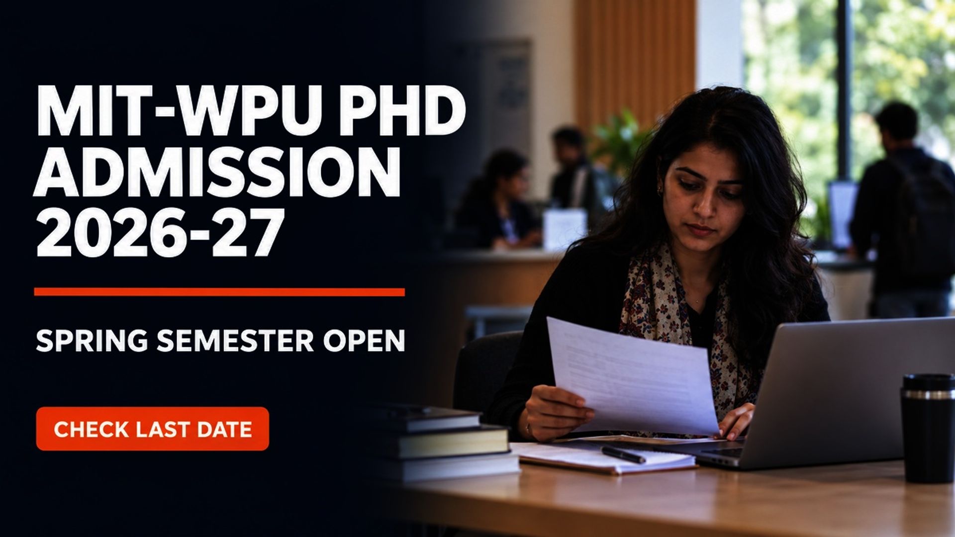 MIT-WPU PhD Admission 2026-27 Spring Semester Registration Open