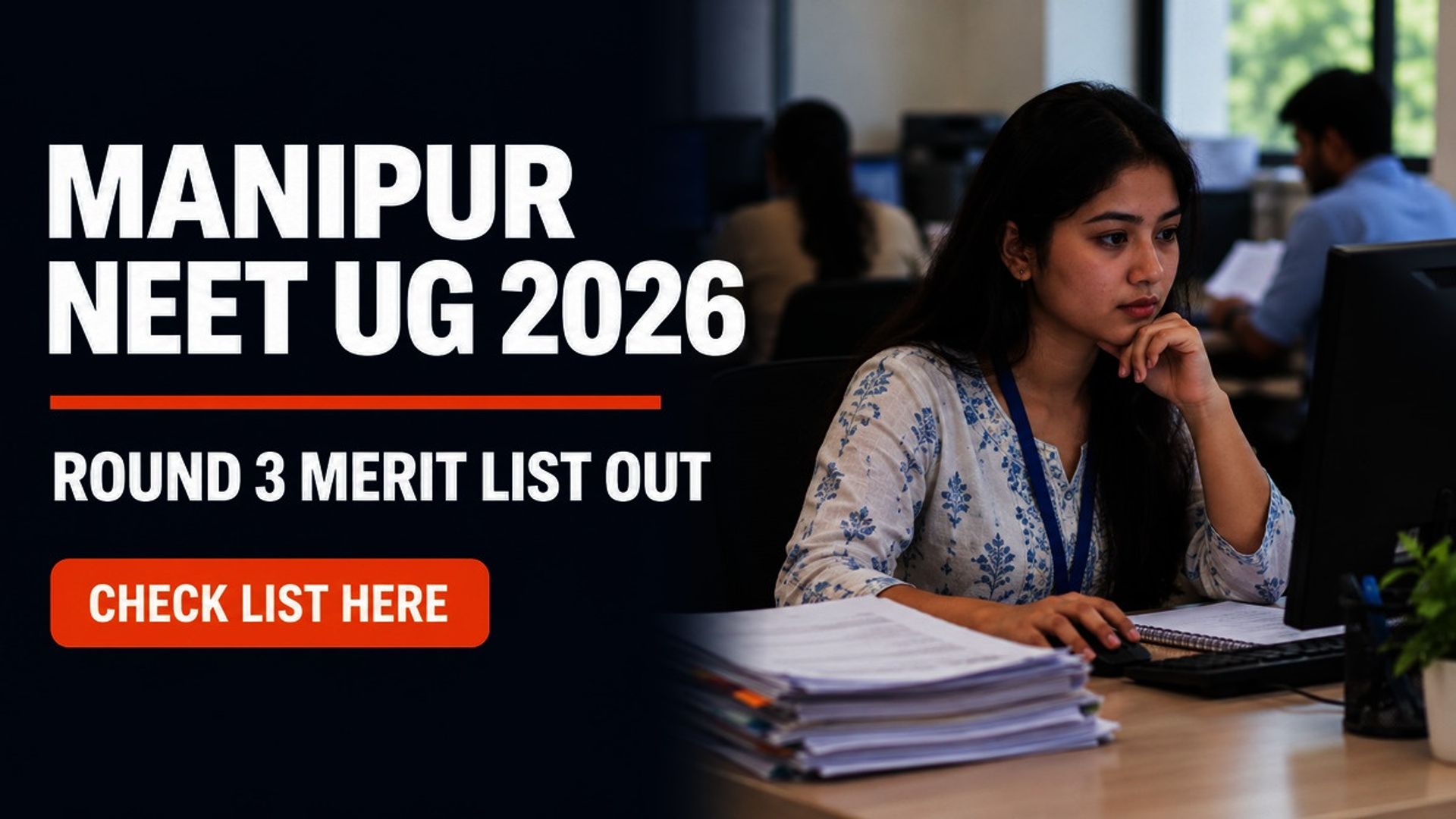 Manipur NEET UG 2026 Round 3 Merit List Out; Check Here
