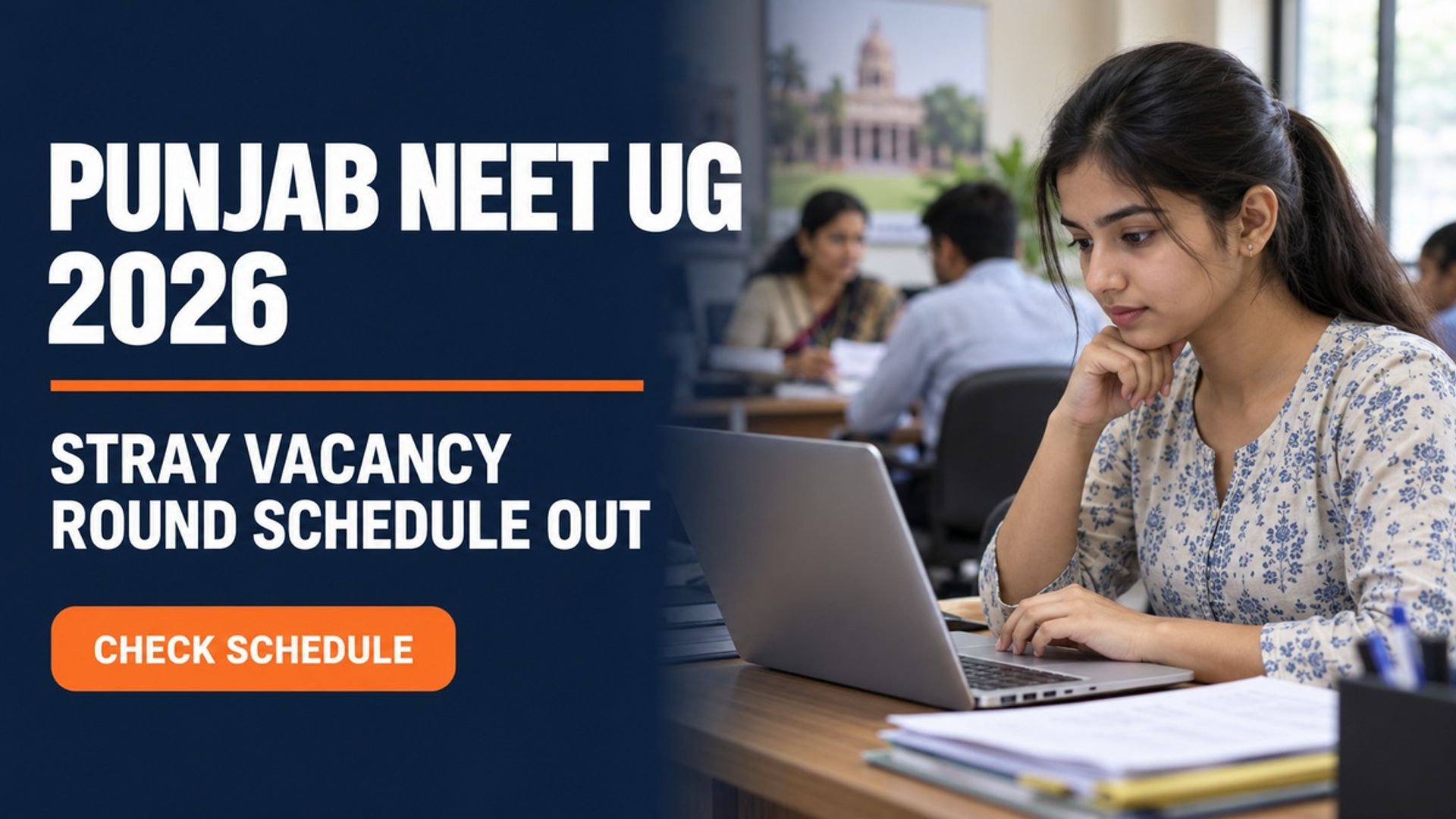Punjab NEET UG Stray Vacancy Round 2026 Schedule Out at BFUHS Portal