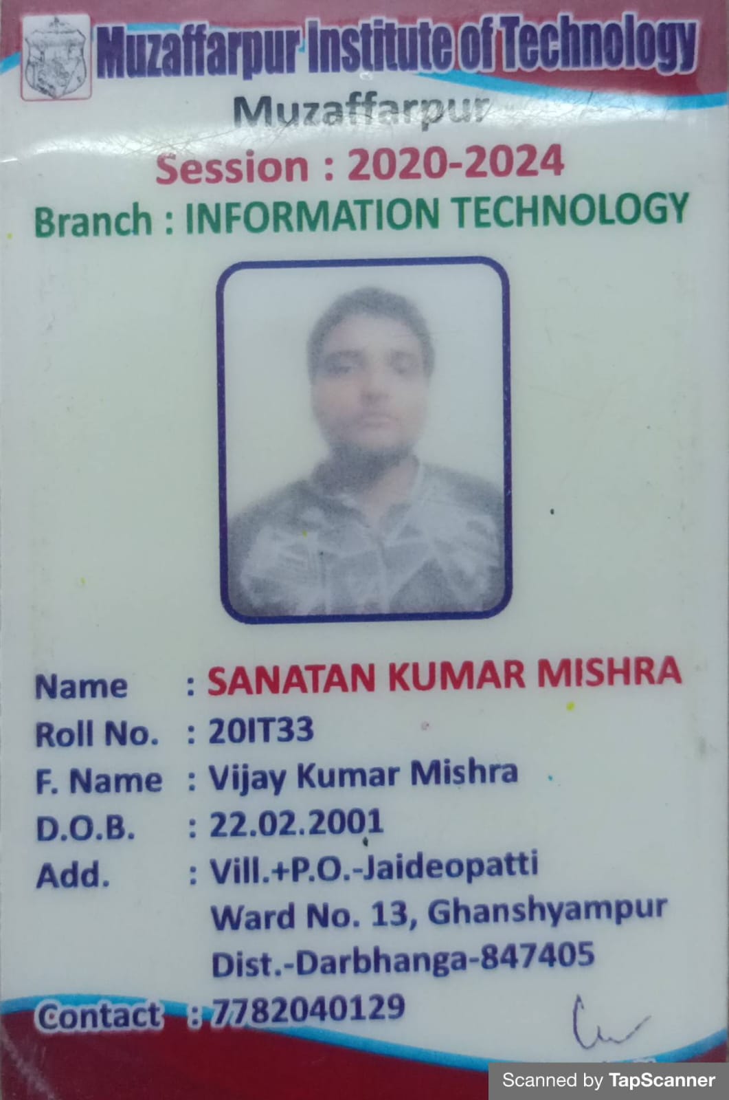 Sanatan kumar mishra