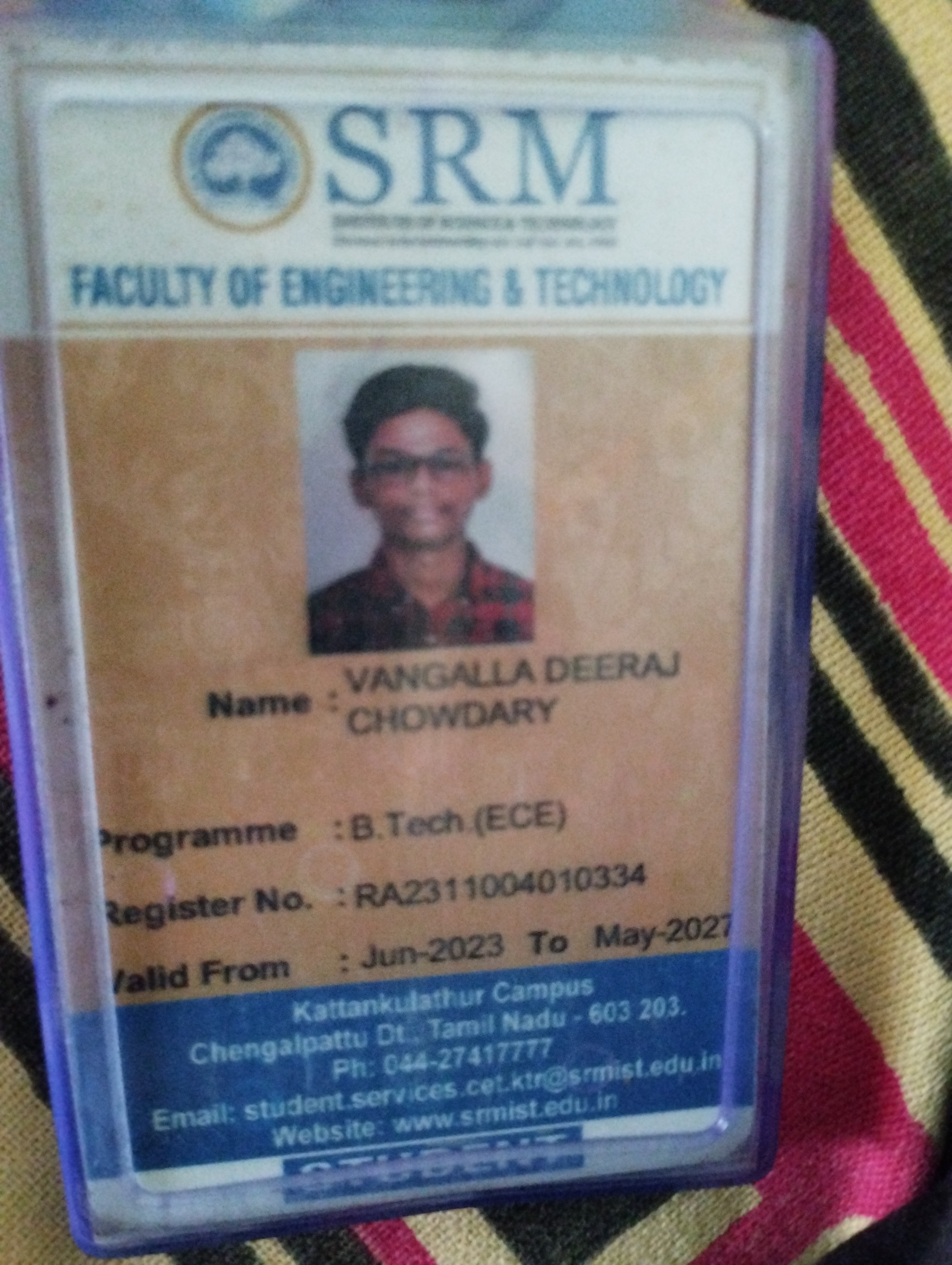 Vangalla Deeraj Chowdary