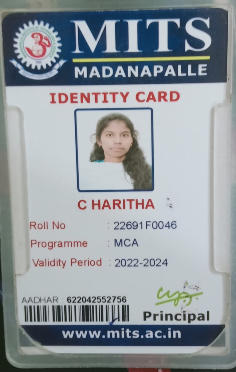 CHAGALETI HARITHA