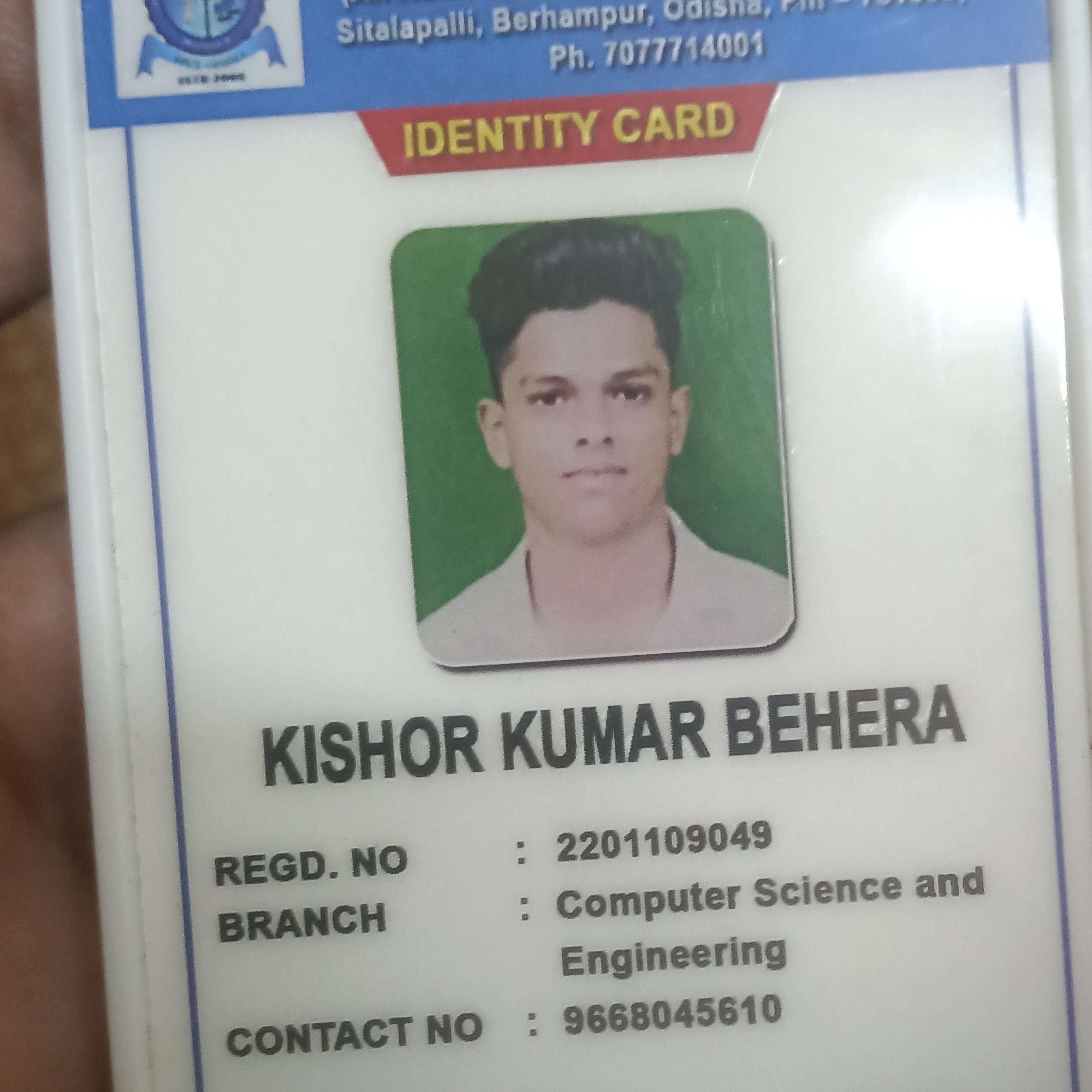 Kishor kumar Behera