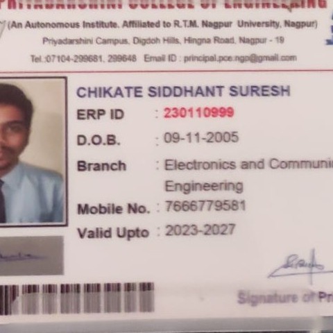 Siddhant S Chikate