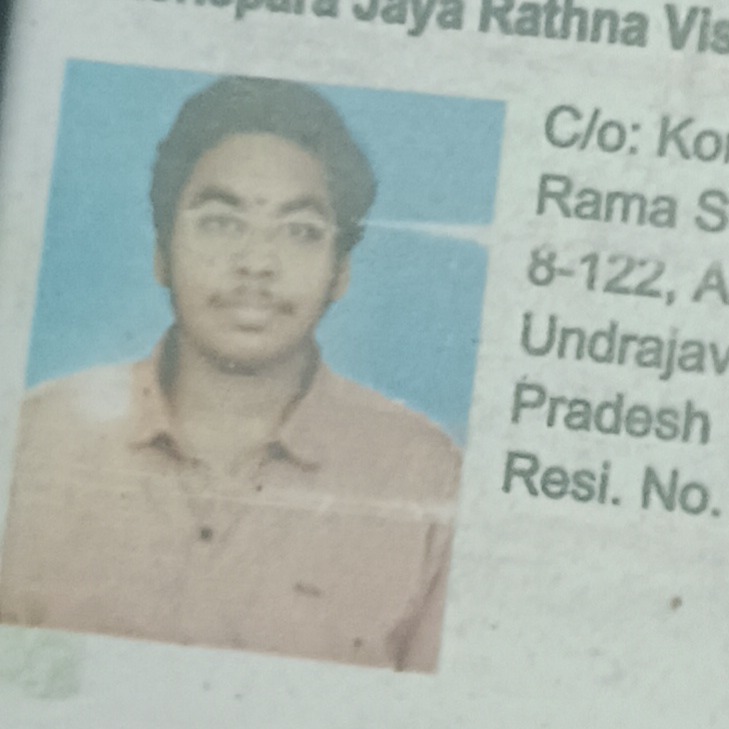 KORLEPARA JAYA RATHNA VISHNU