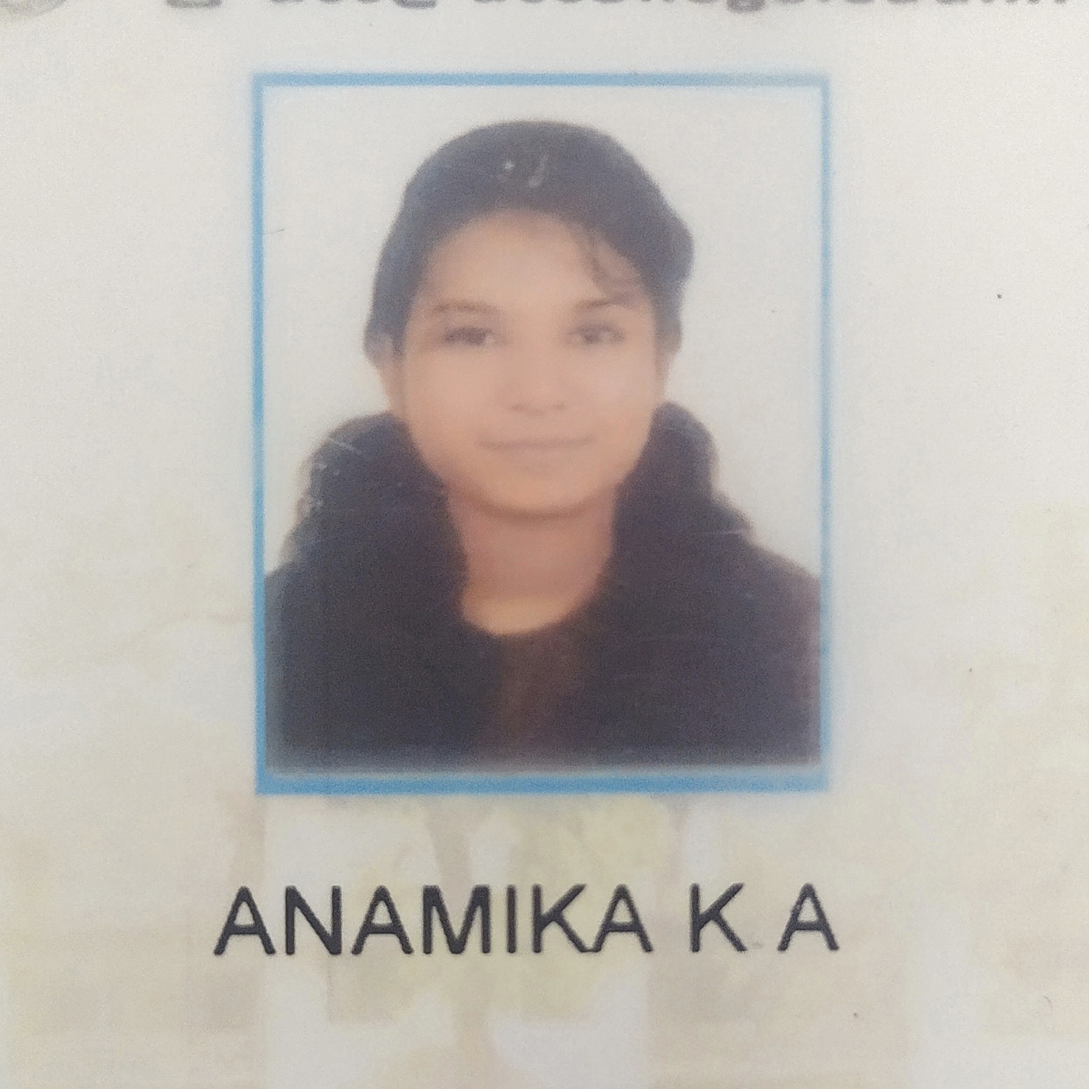 Anamika K A