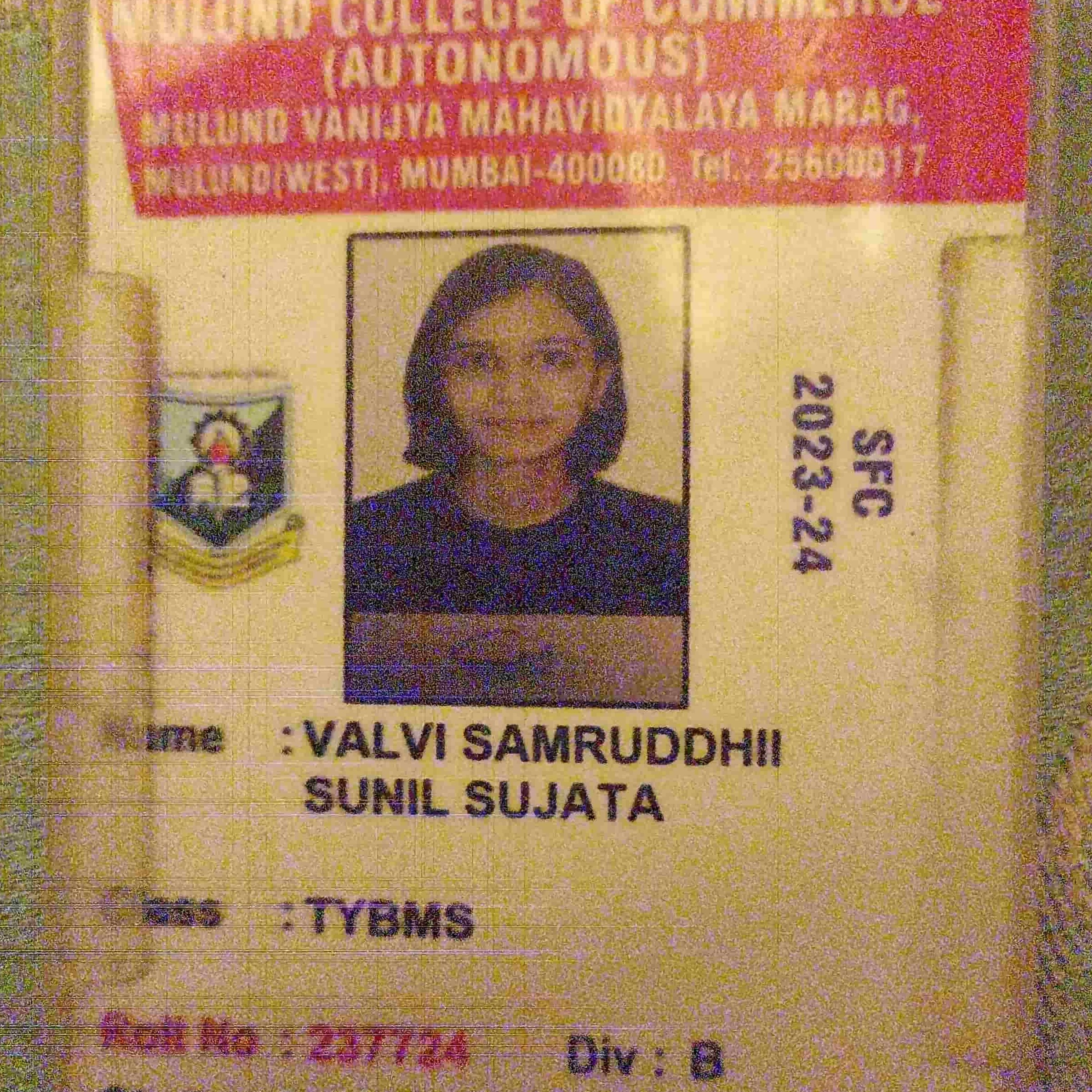 Samruddhi S Valvi