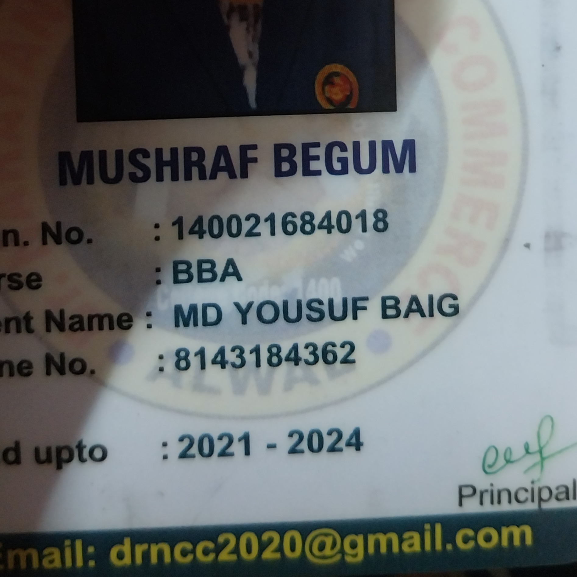 Mushraf begum
