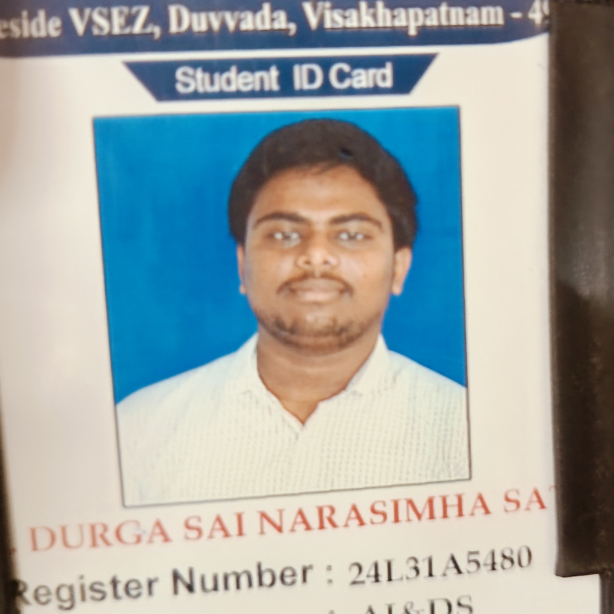 KEDARISETTI DURGA SAI NARASIMHA SATHIRAJU