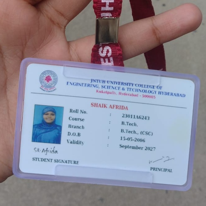 SHAIK AFRIDA