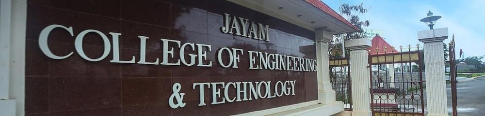 Jayam College of Engineering and Technology - [JCET]
