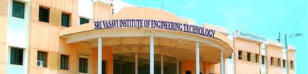 Sri Vasavi Institute of Engineering and Technology - [SVIET]